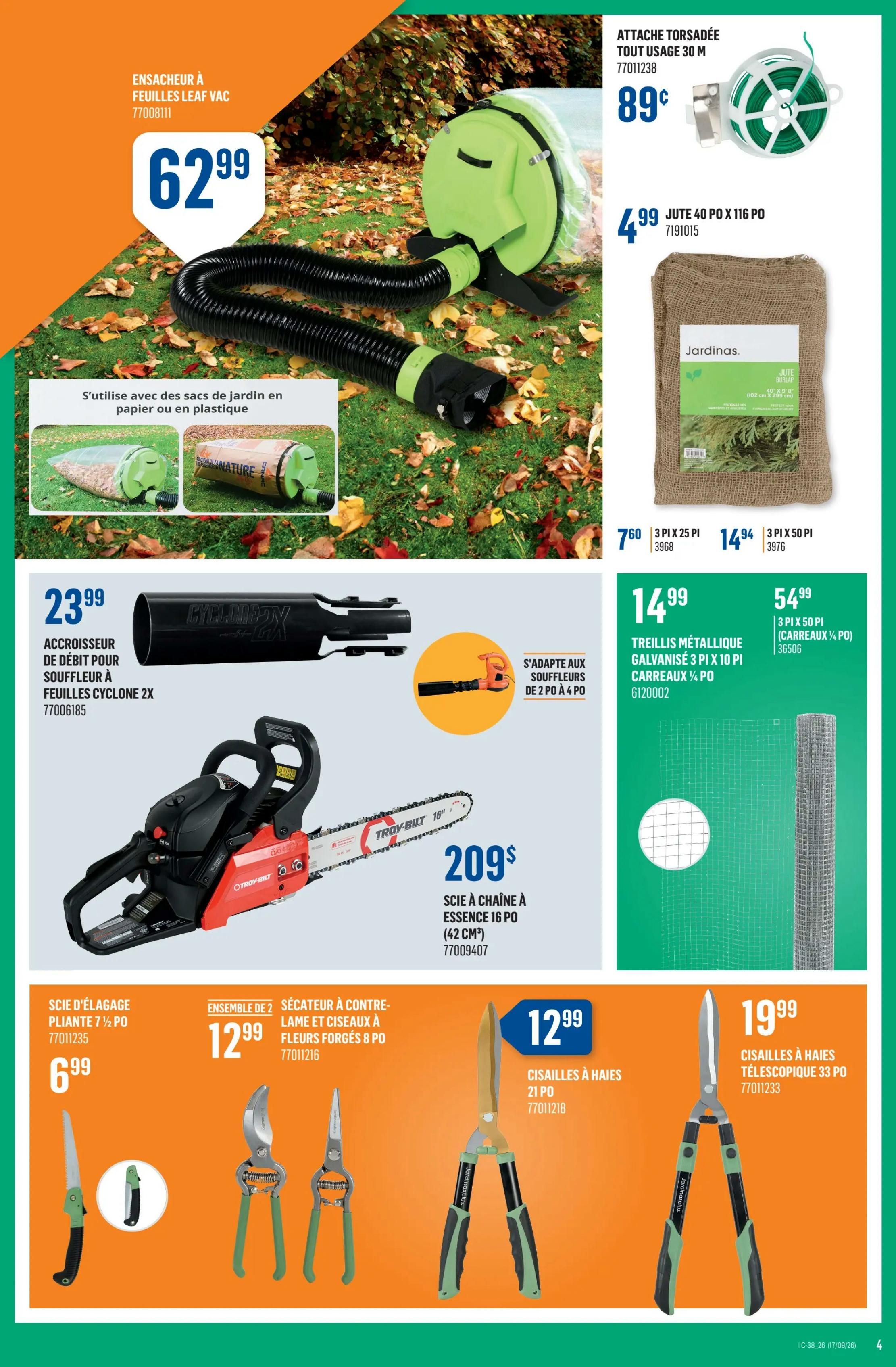 Canac Flyer September 17 to 23