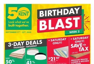 Kent Building Supplies Flyer September 17 to 23