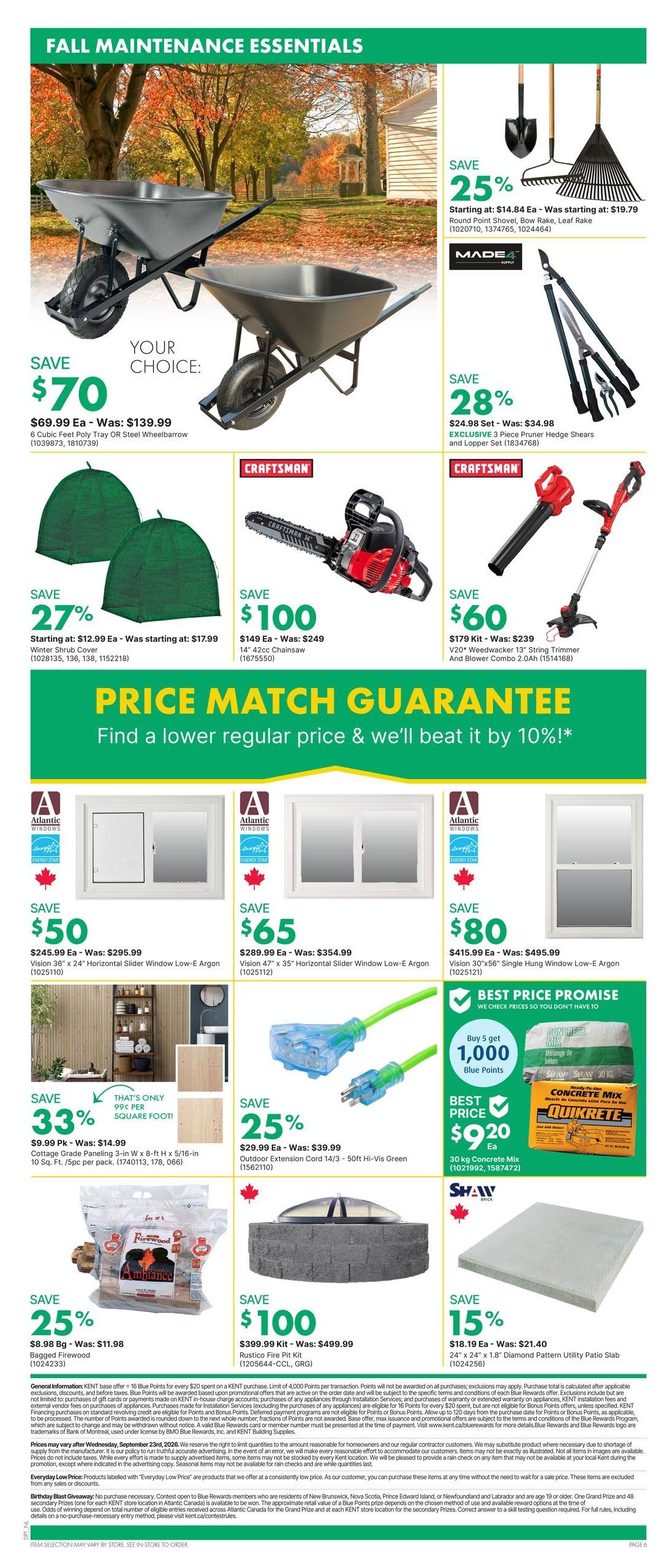 Kent Building Supplies Flyer September 17 to 23