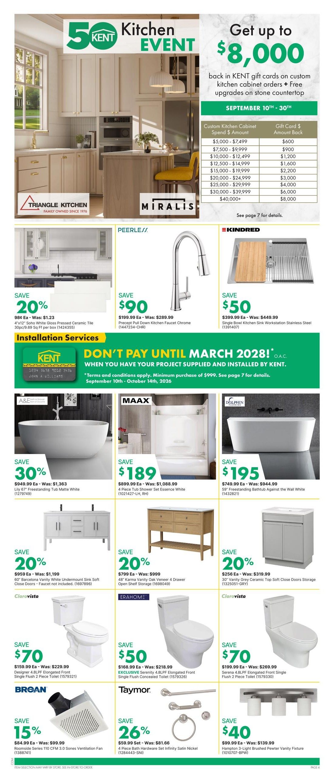 Kent Building Supplies Flyer September 17 to 23