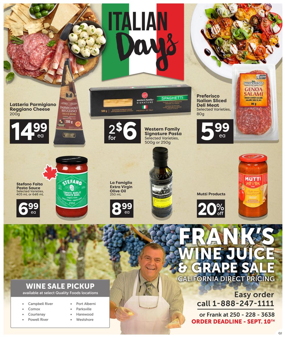 Quality Foods Flyer September 17 to 23
