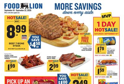 Food Lion (Salisbury Area, NC) Weekly Ad September 16 - 22, 2026