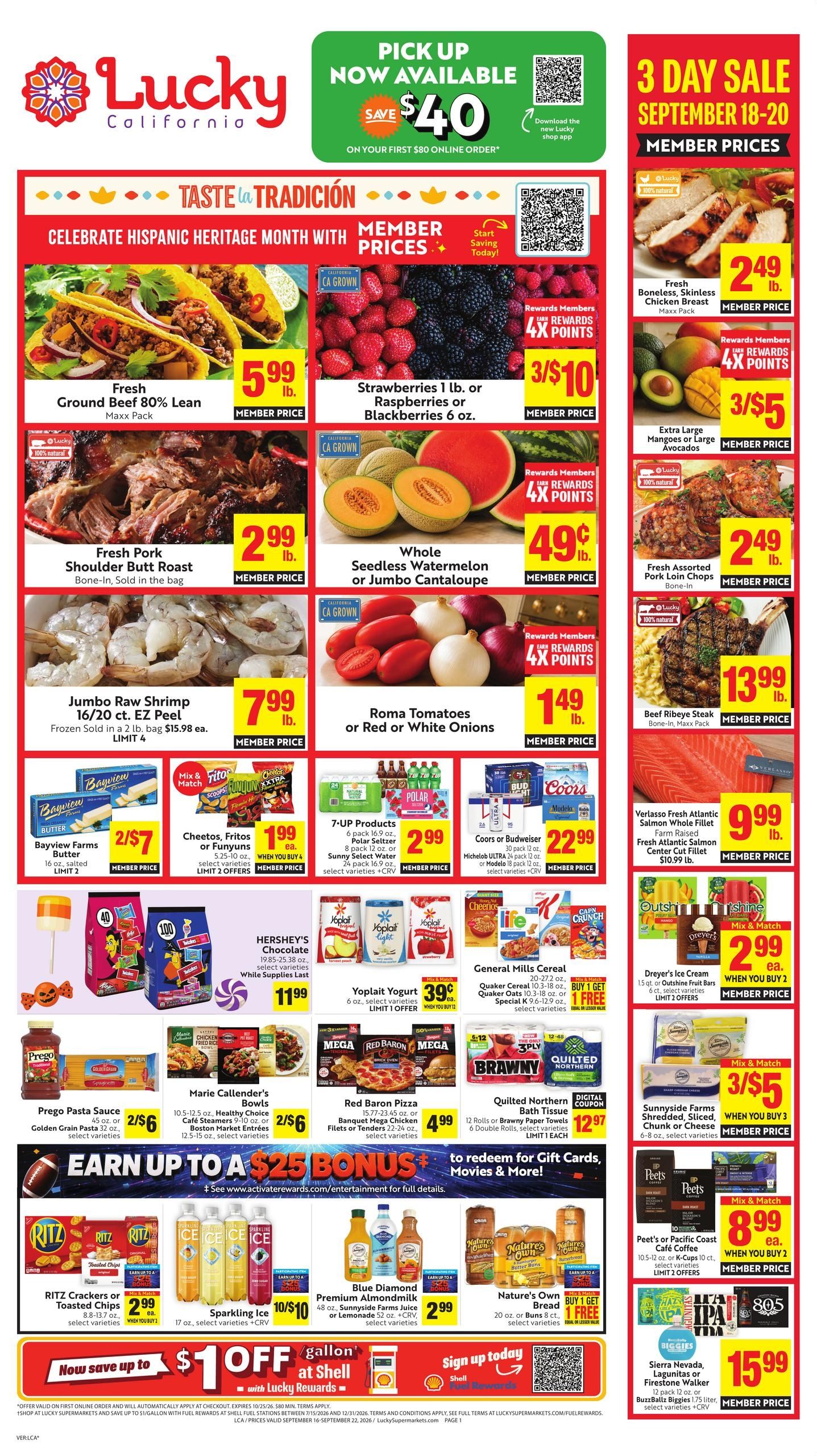 Lucky Supermarkets (Albany Area, CA) Weekly Ad September 16 - 22, 2026