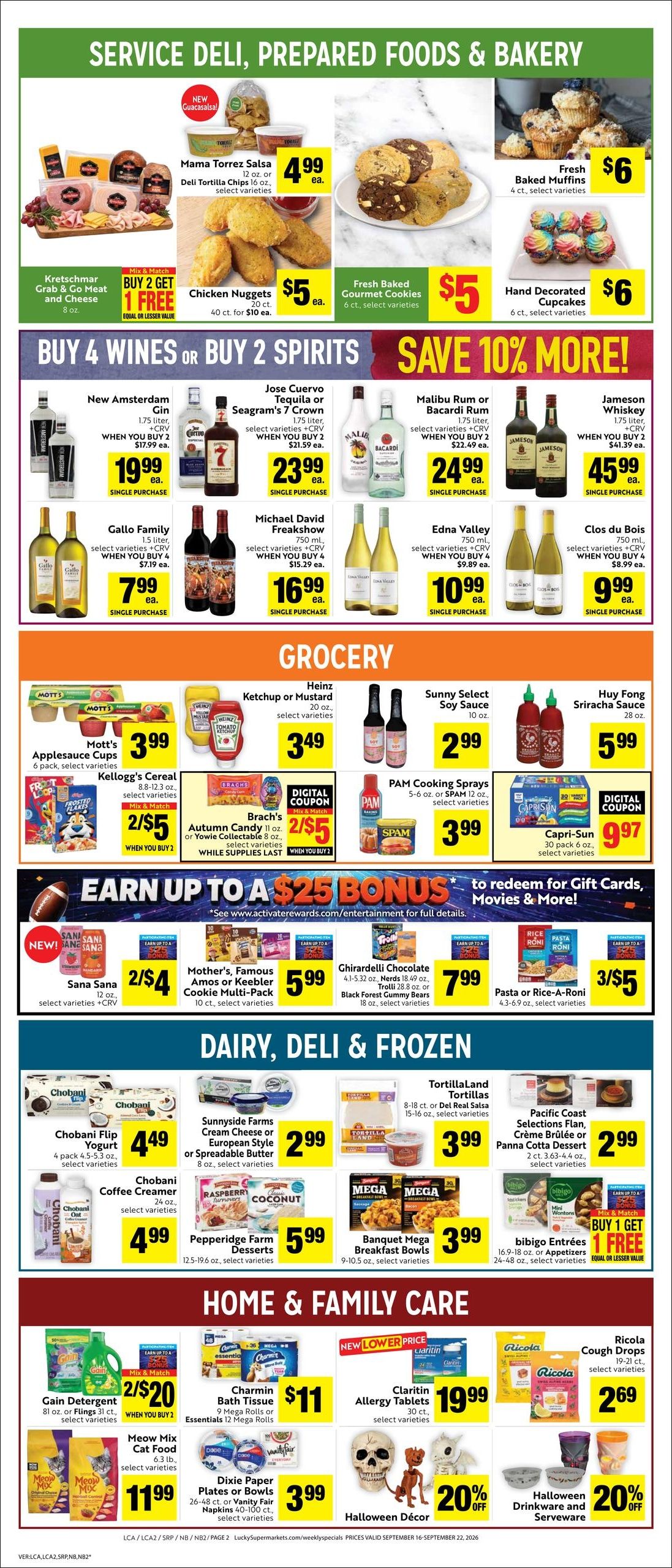 Lucky Supermarkets (Albany Area, CA) Weekly Ad September 16 - 22, 2026