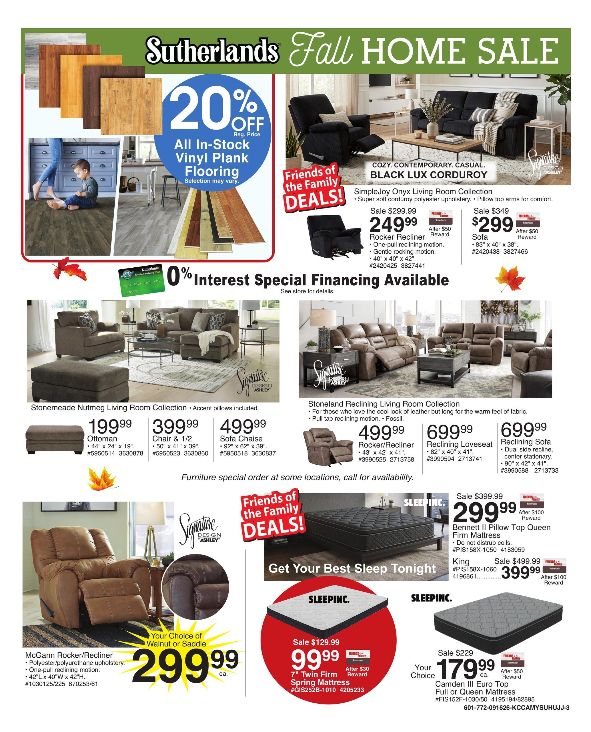Sutherlands (Edgerton Area, KS) Weekly Ad September 16 - 27, 2026