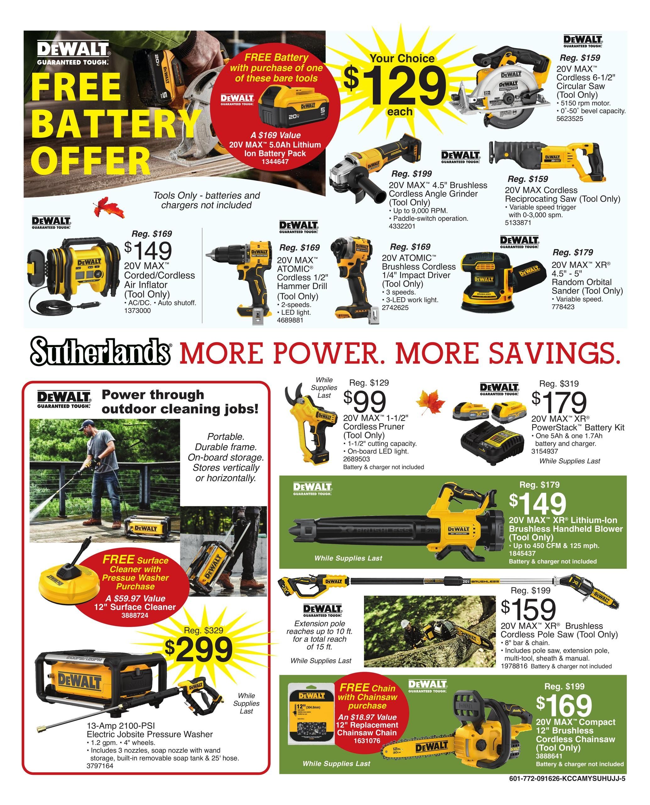 Sutherlands (Edgerton Area, KS) Weekly Ad September 16 - 27, 2026