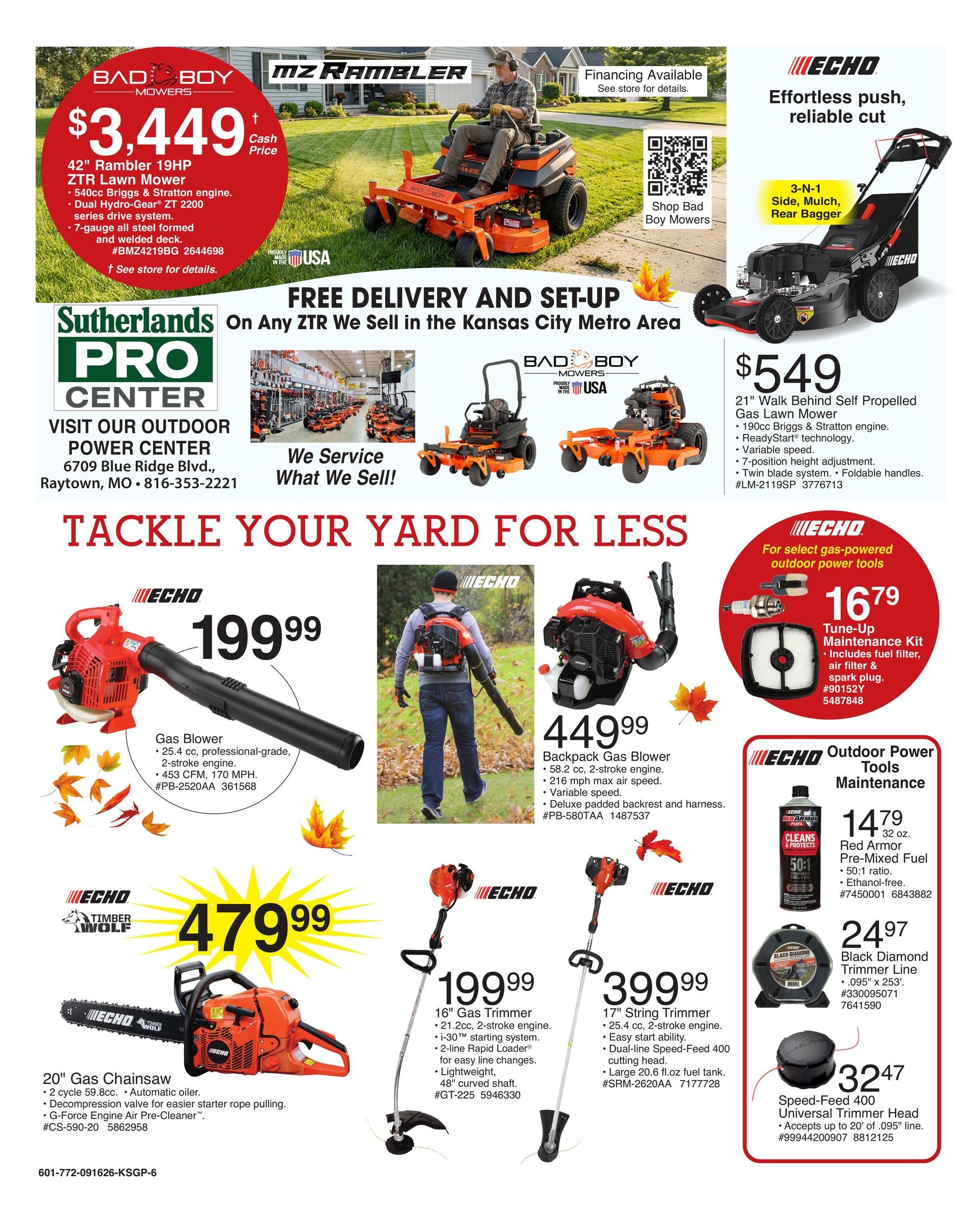 Sutherlands (Edgerton Area, KS) Weekly Ad September 16 - 27, 2026