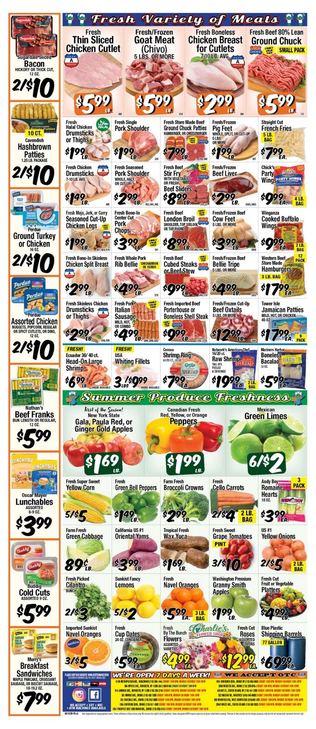 Western Beef (Elizabeth Area, NJ) Weekly Ad September 10 - 16, 2026