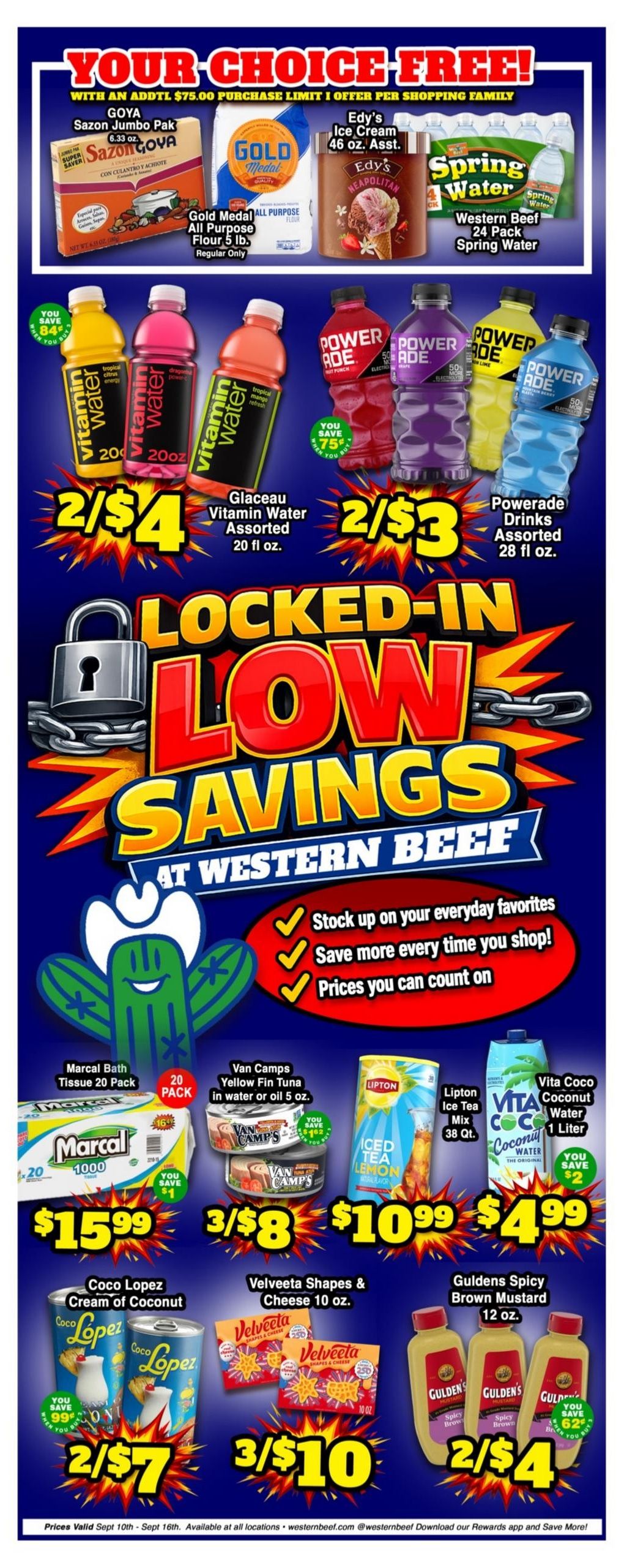 Western Beef (Elizabeth Area, NJ) Weekly Ad September 10 - 16, 2026