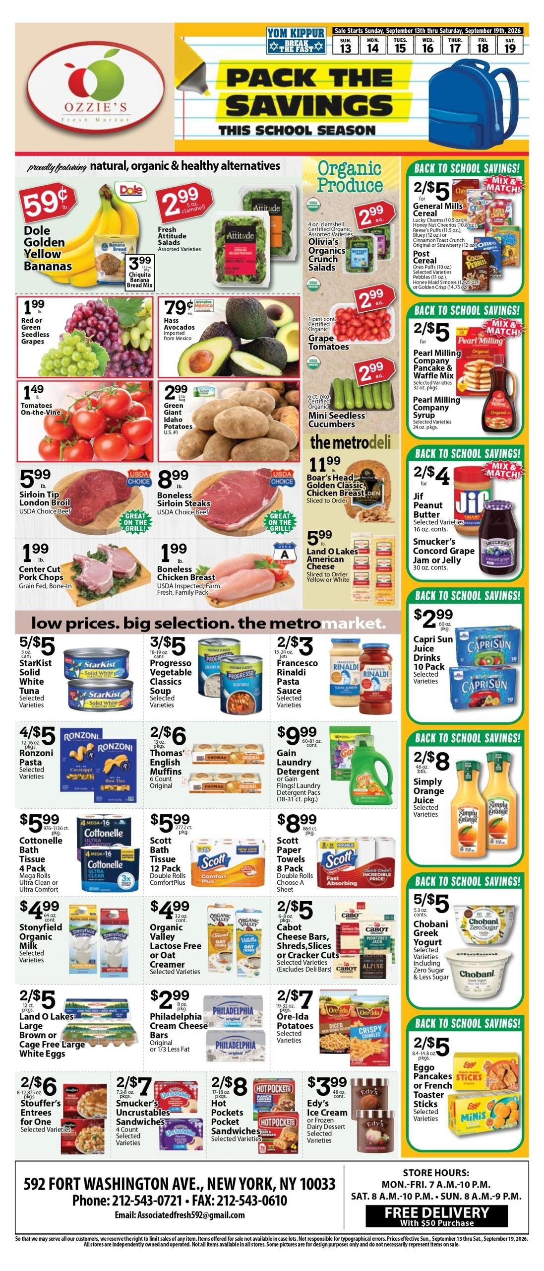 Associated Supermarkets Weekly Ad September 13 - 19, 2026
