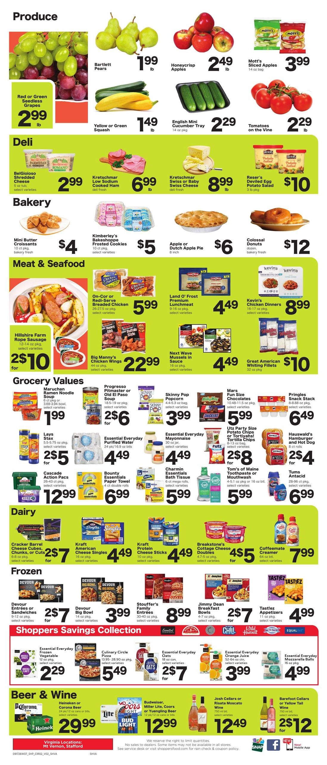 Shoppers (Alexandria-Lignum Area, VA) Weekly Savings Weekly Ad September 17 - 23, 2026