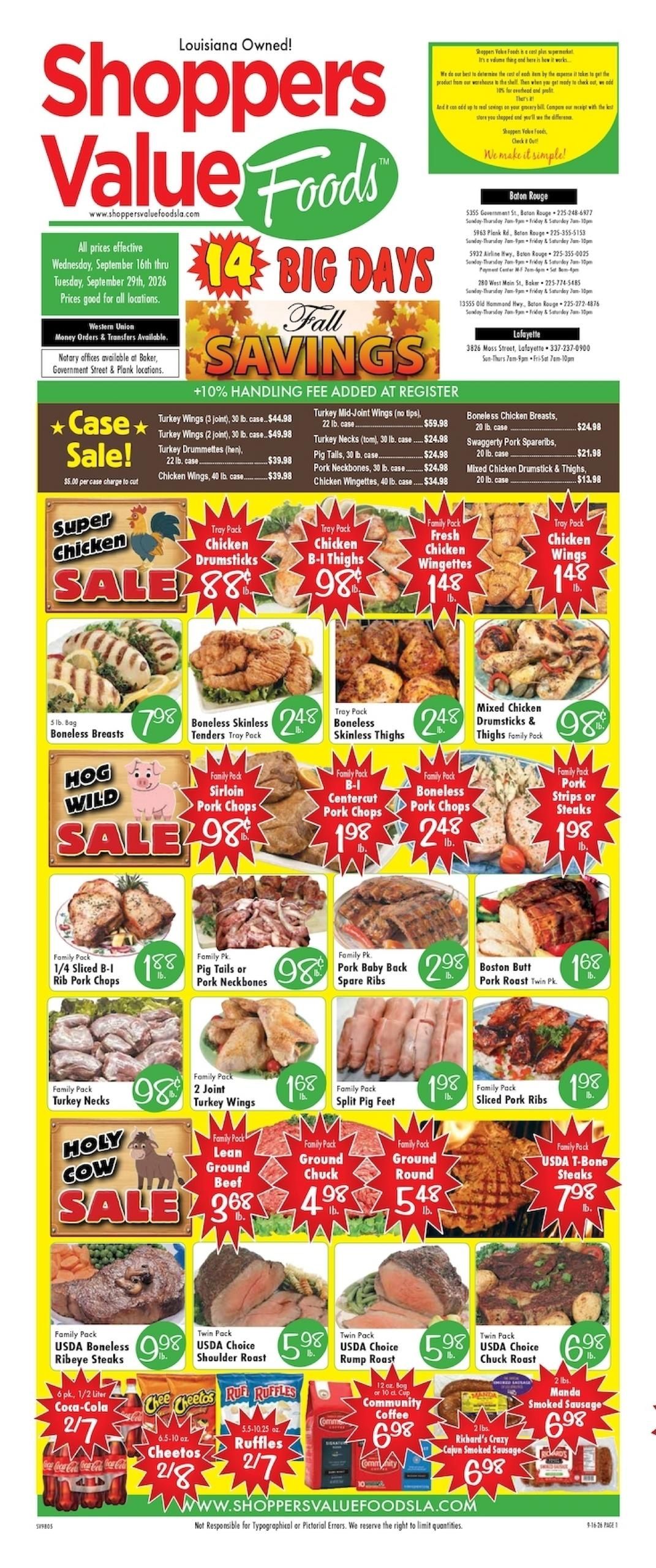 Shoppers Value Foods LA Weekly Ad September 16 - 29, 2026
