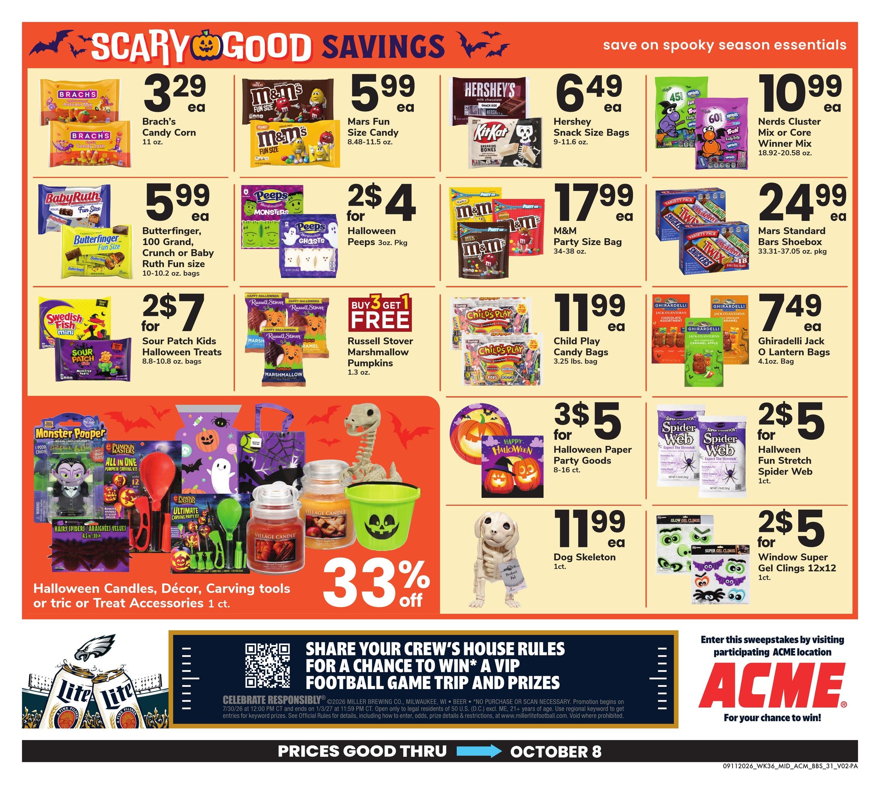 Acme Markets (Allentown-Valley Forge Area, PA) Big Book of Savings Weekly Ad September 11 - October 8, 2026