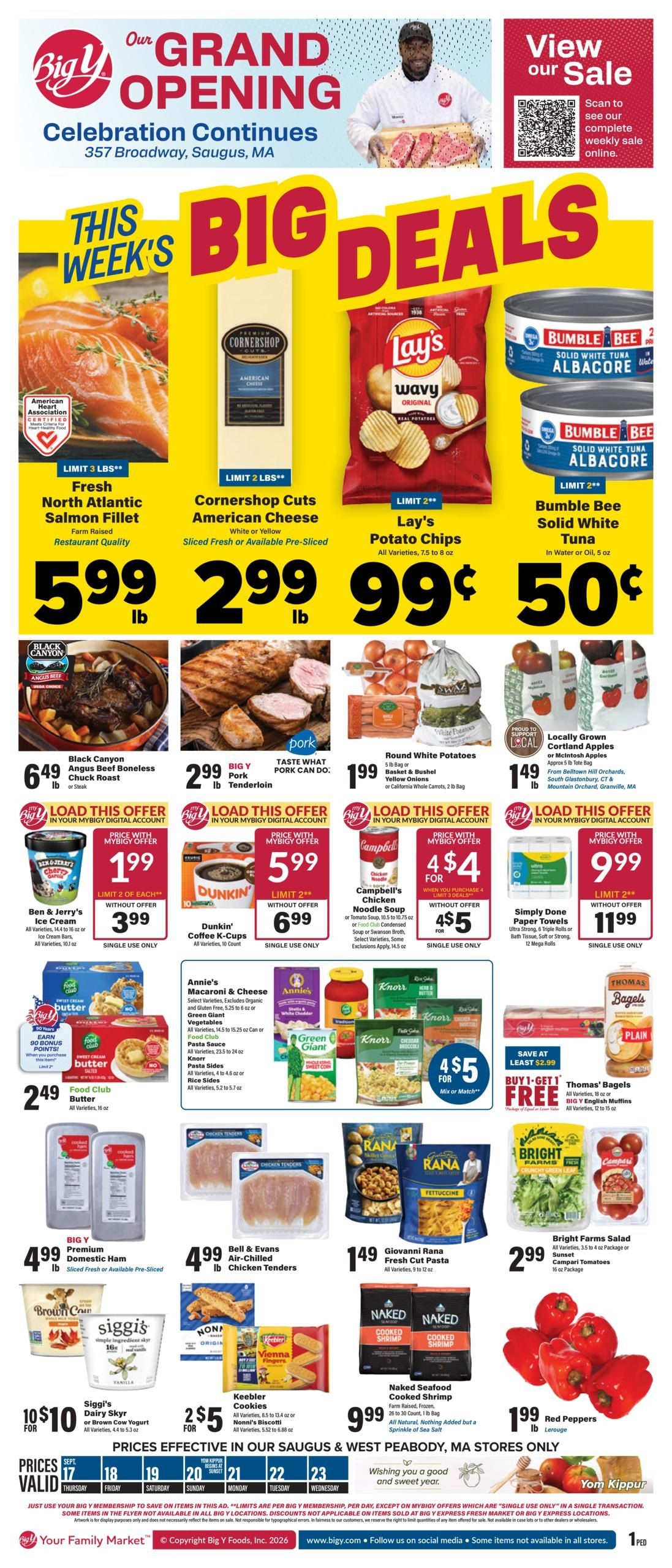 Big Y (Boston Area, MA) Weekly Ad September 17 - 23, 2026