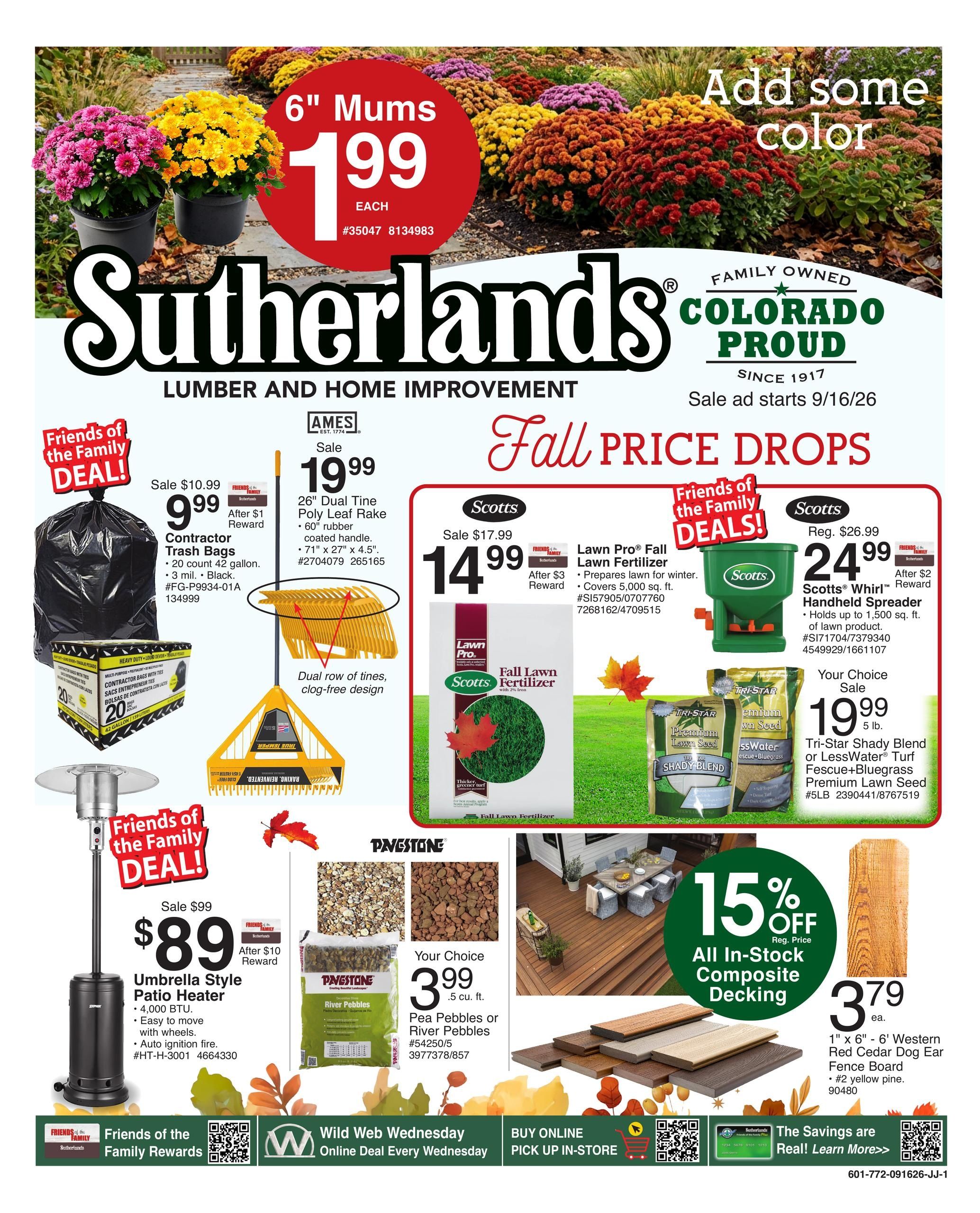 Sutherlands (La Junta Area, CO) Weekly Ad September 16 - 27, 2026