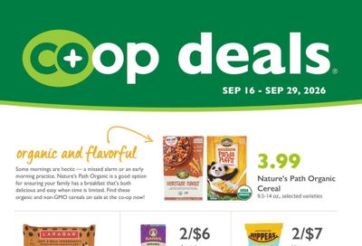 Co-opportunity Natural Foods Weekly Ad September 16 - 29, 2026