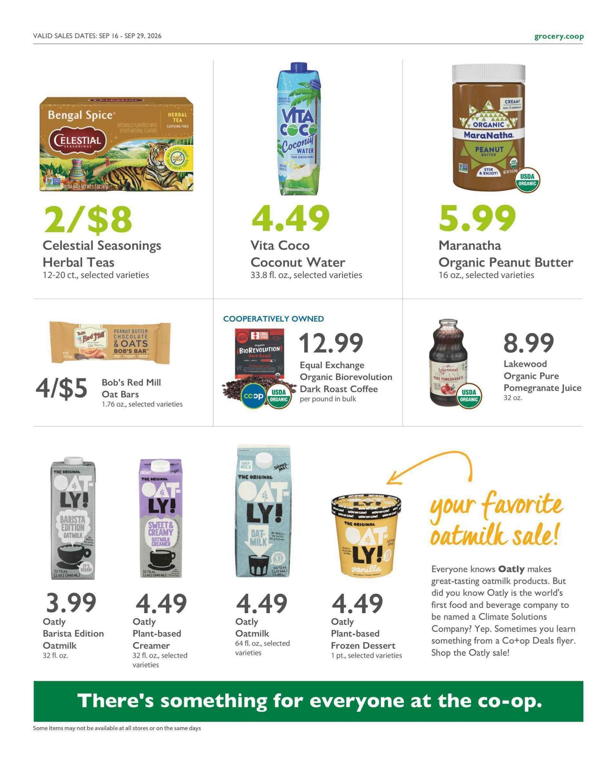 Co-opportunity Natural Foods Weekly Ad September 16 - 29, 2026