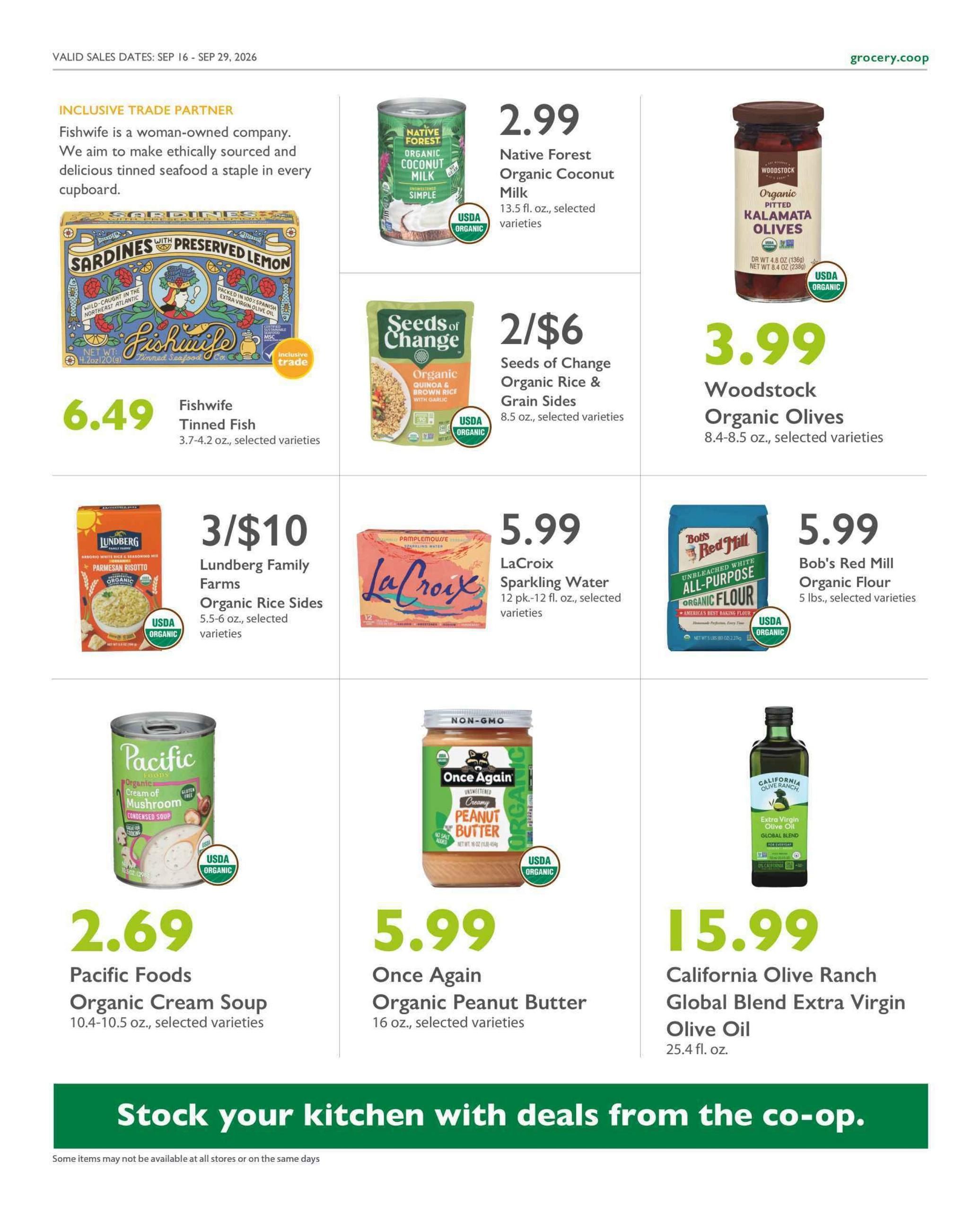 Co-opportunity Natural Foods Weekly Ad September 16 - 29, 2026
