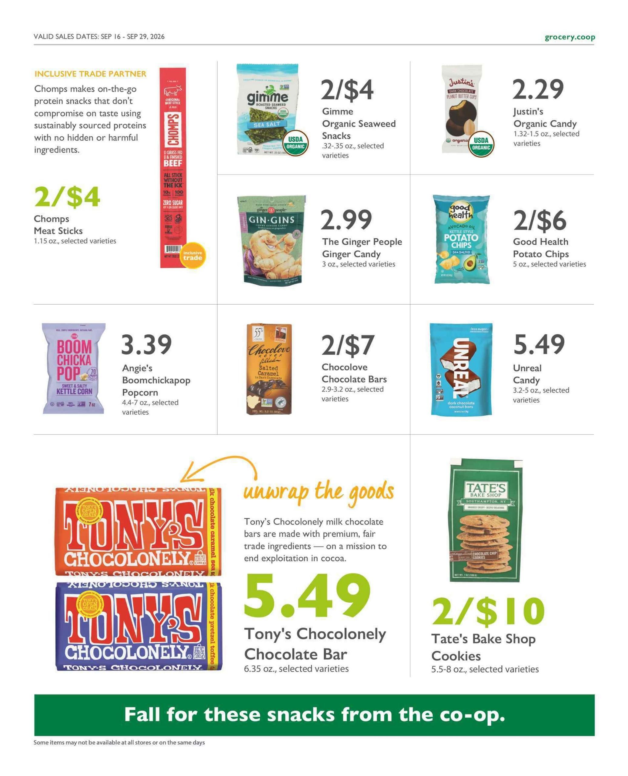 Co-opportunity Natural Foods Weekly Ad September 16 - 29, 2026