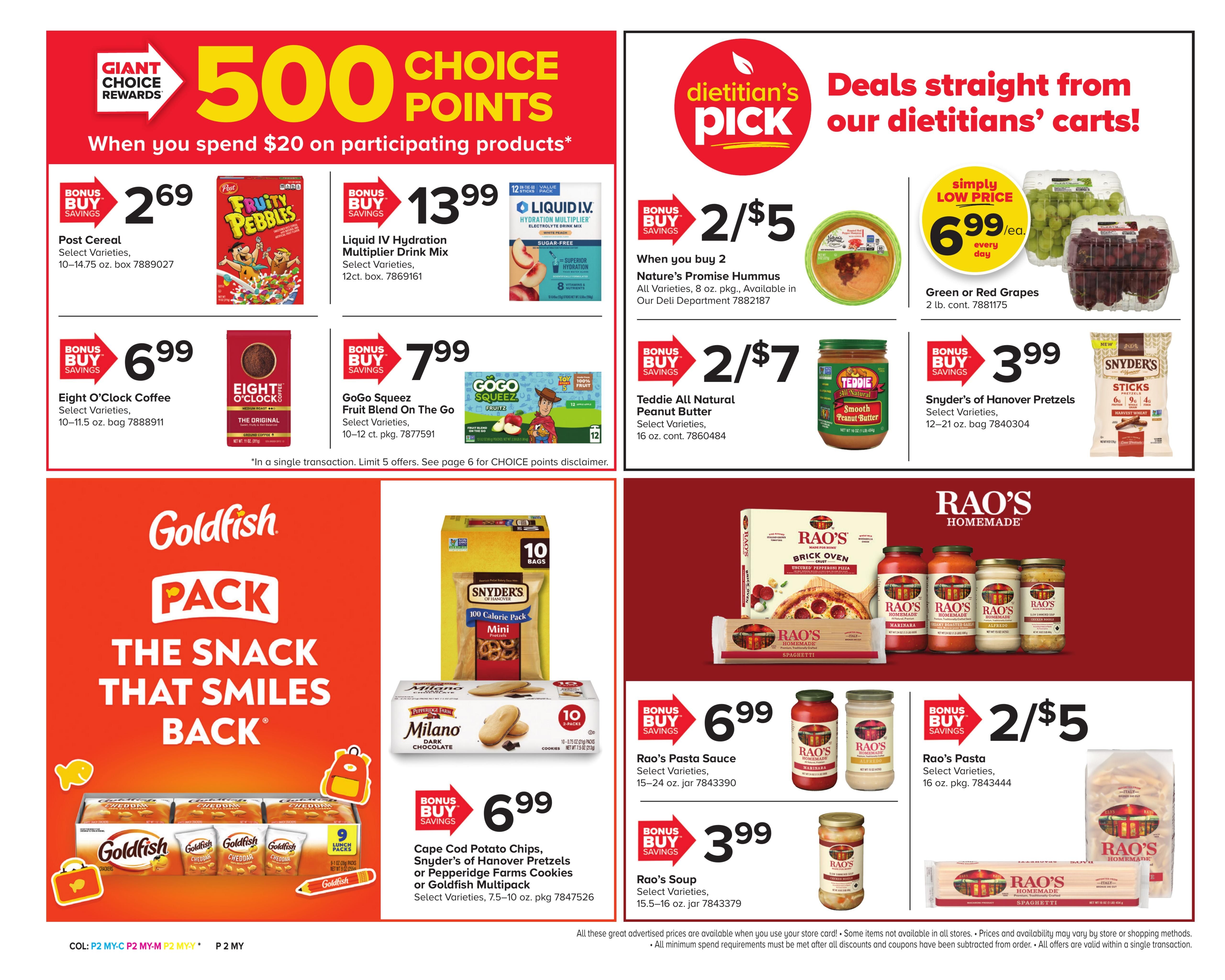 Giant Food Stores (Cumberland Area, MD) Weekly Ad September 11 - 17, 2026