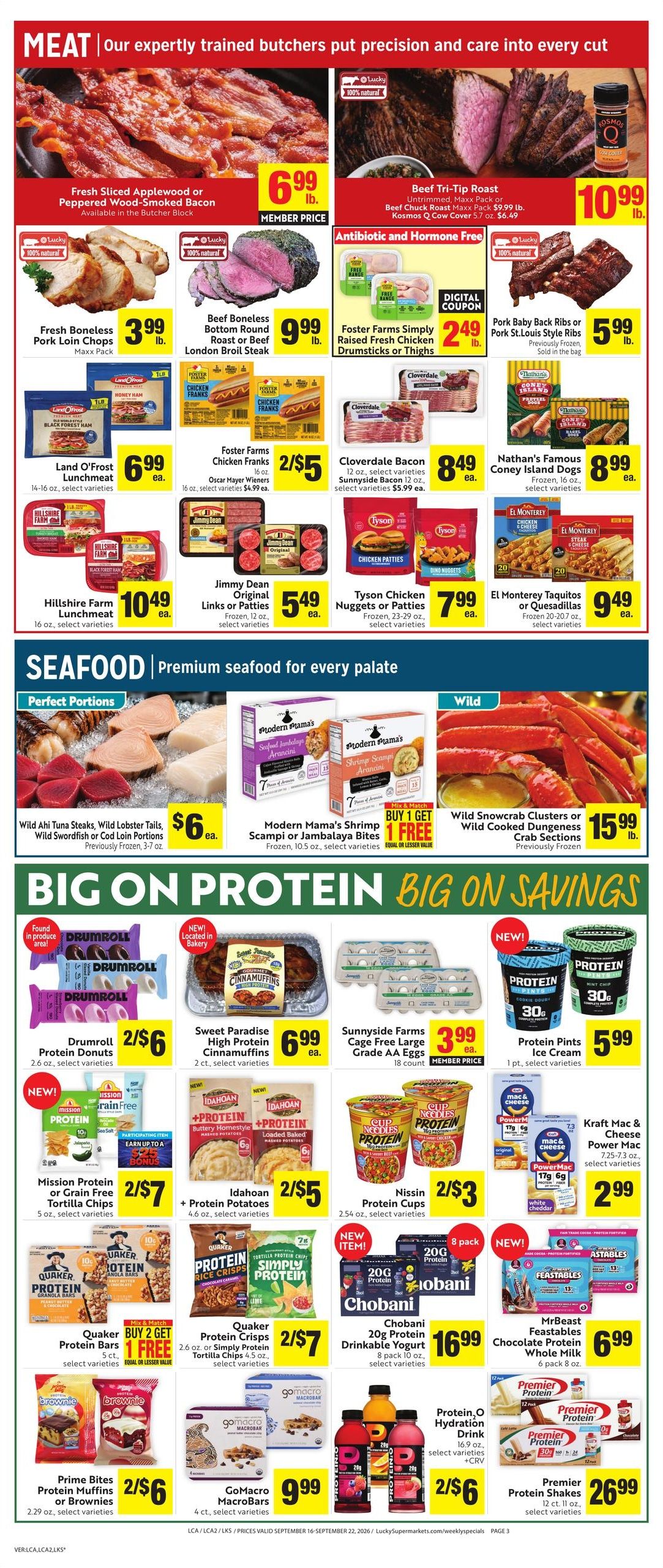Lucky Supermarkets (Oakland-San Francisco Area, CA) Weekly Ad September 16 - 22, 2026