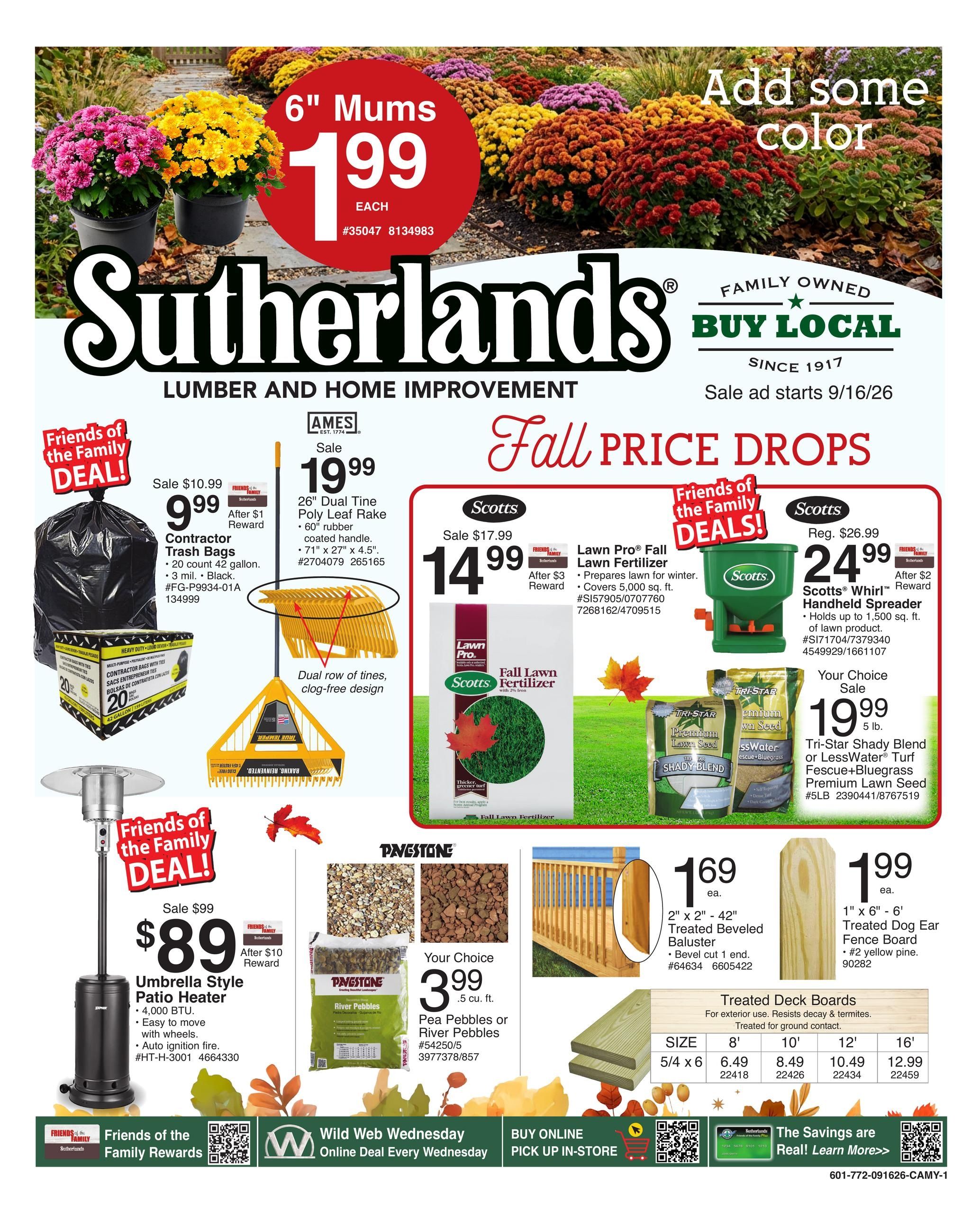 Sutherlands (Maysville Area, MO) Weekly Ad September 16 - 27, 2026