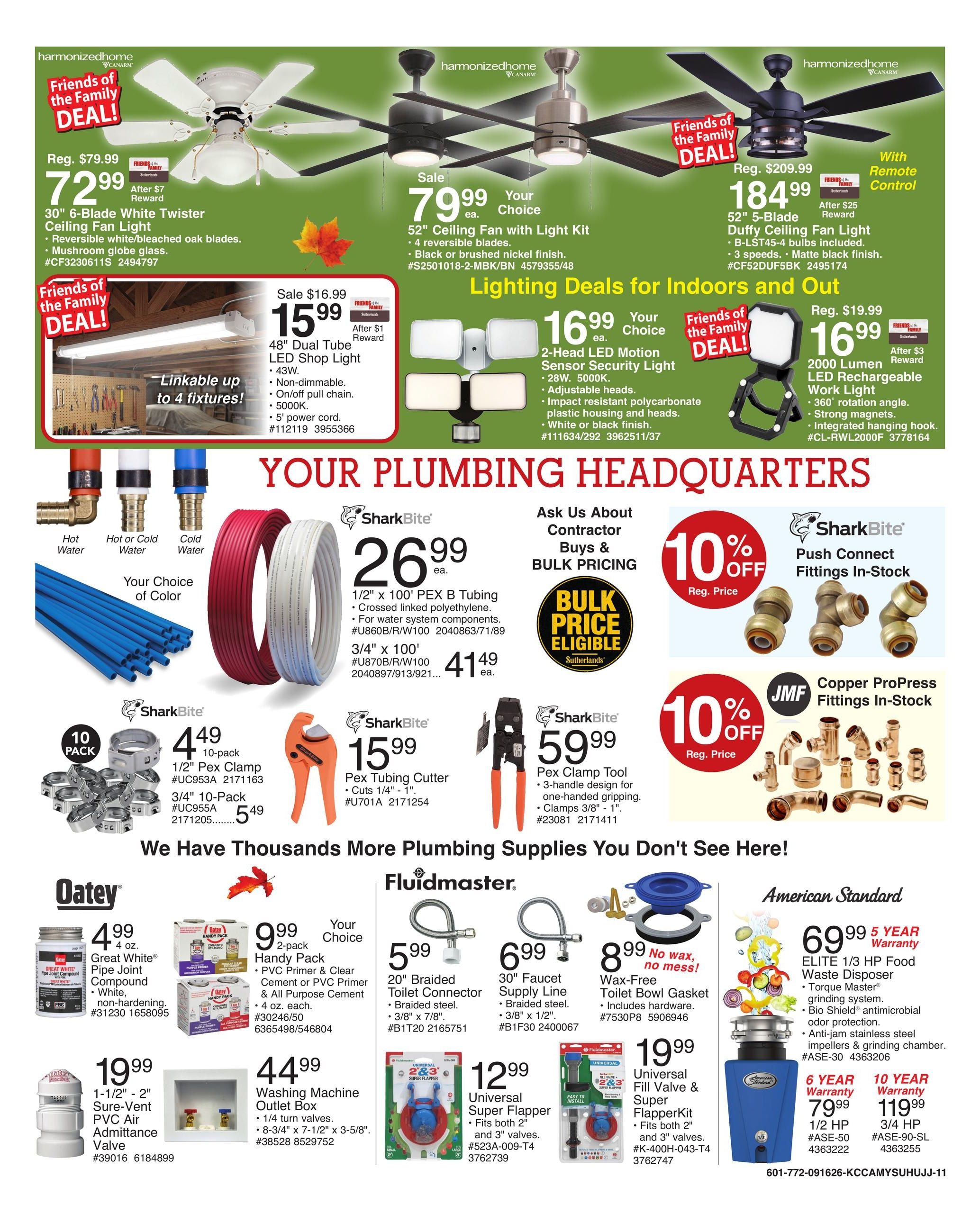 Sutherlands (Maysville Area, MO) Weekly Ad September 16 - 27, 2026