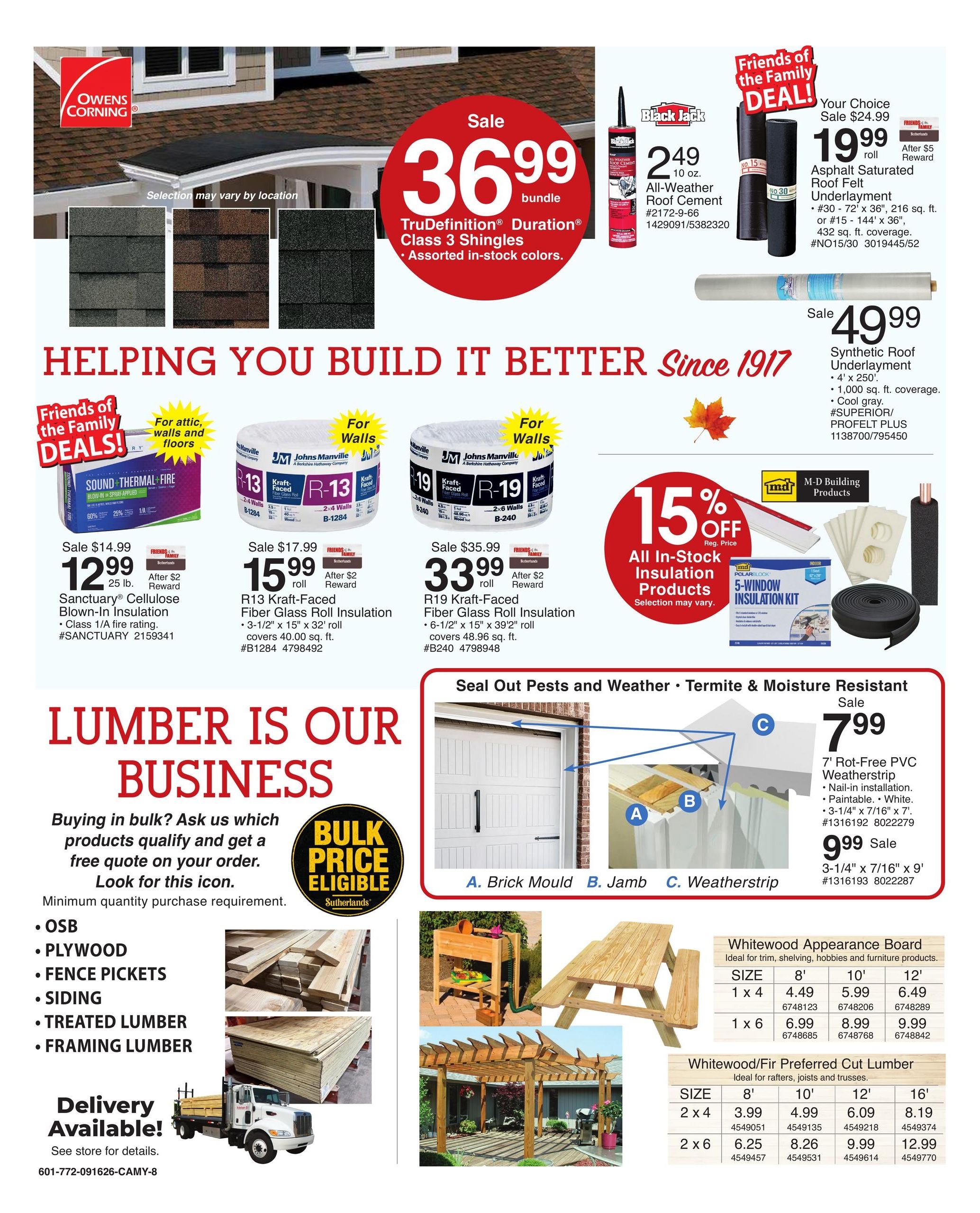 Sutherlands (Maysville Area, MO) Weekly Ad September 16 - 27, 2026