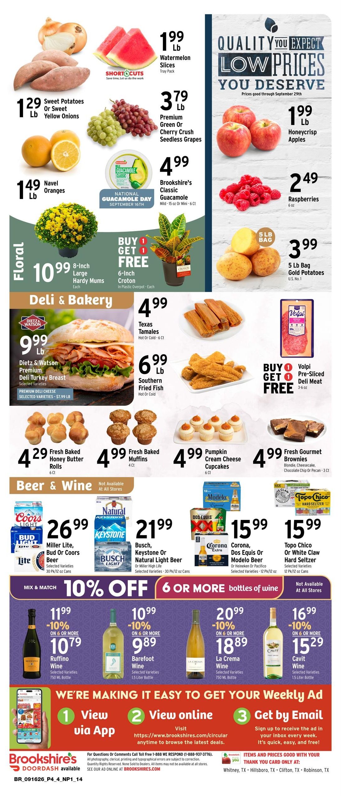 Brookshire's (Waco Area, TX) Weekly Ad September 16 - 22, 2026