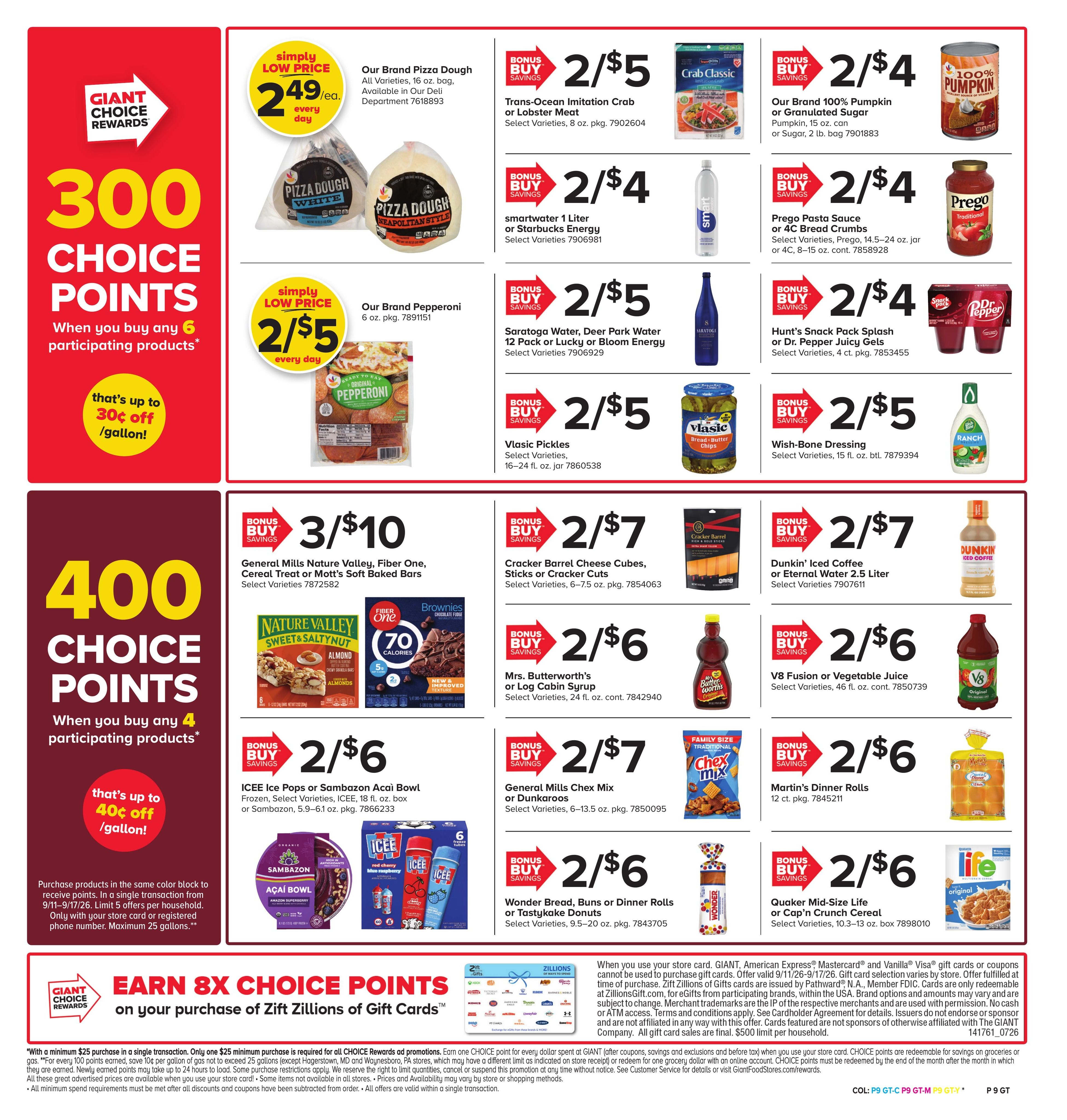 Giant Food Stores (Haddonfield Area, NJ) Weekly Ad September 11 - 17, 2026
