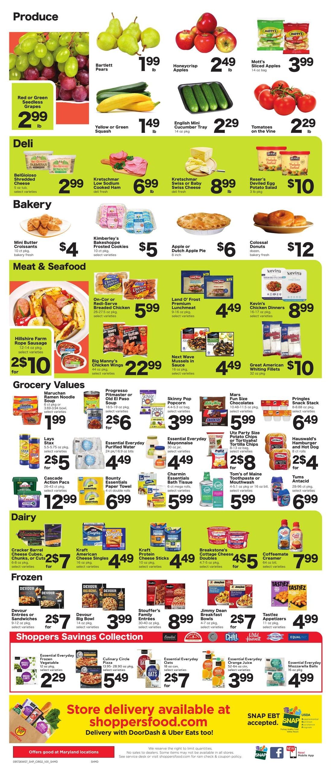 Shoppers (Washington Area, DC) Weekly Savings Weekly Ad September 17 - 23, 2026