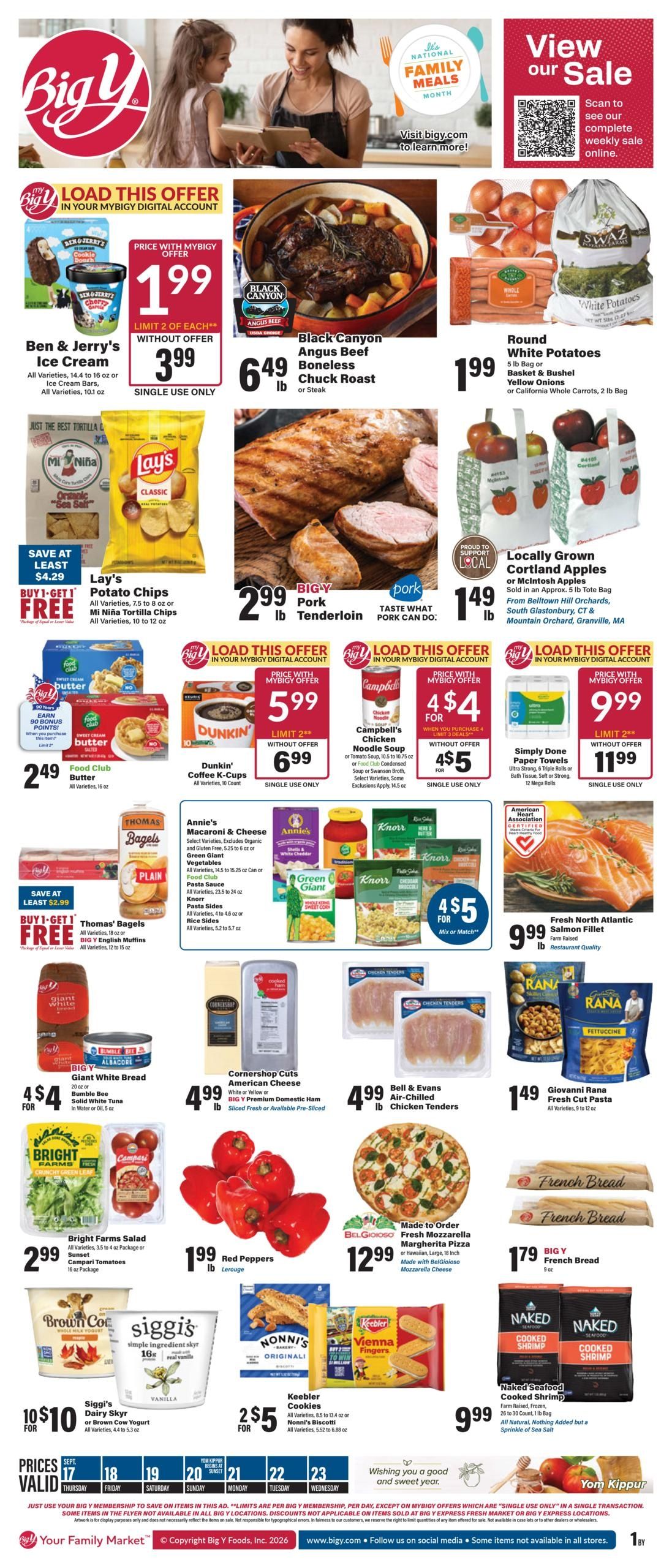 Big Y (Brockton Area, MA) Weekly Ad September 17 - 23, 2026
