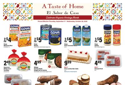 Big Y A Taste of Home Weekly Ad September 17 - October 21, 2026