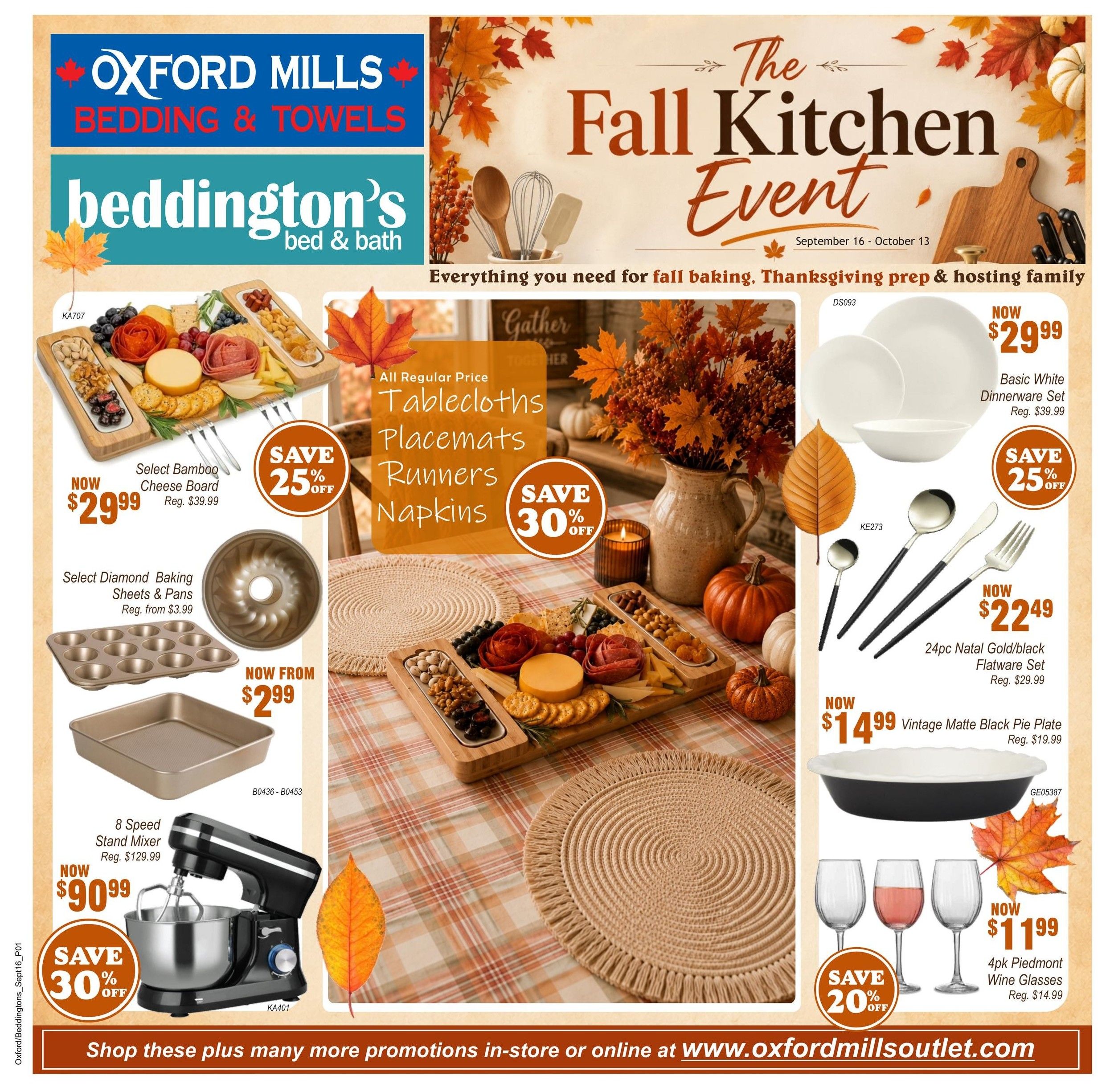 Oxford Mills Flyer September 16 to October 13