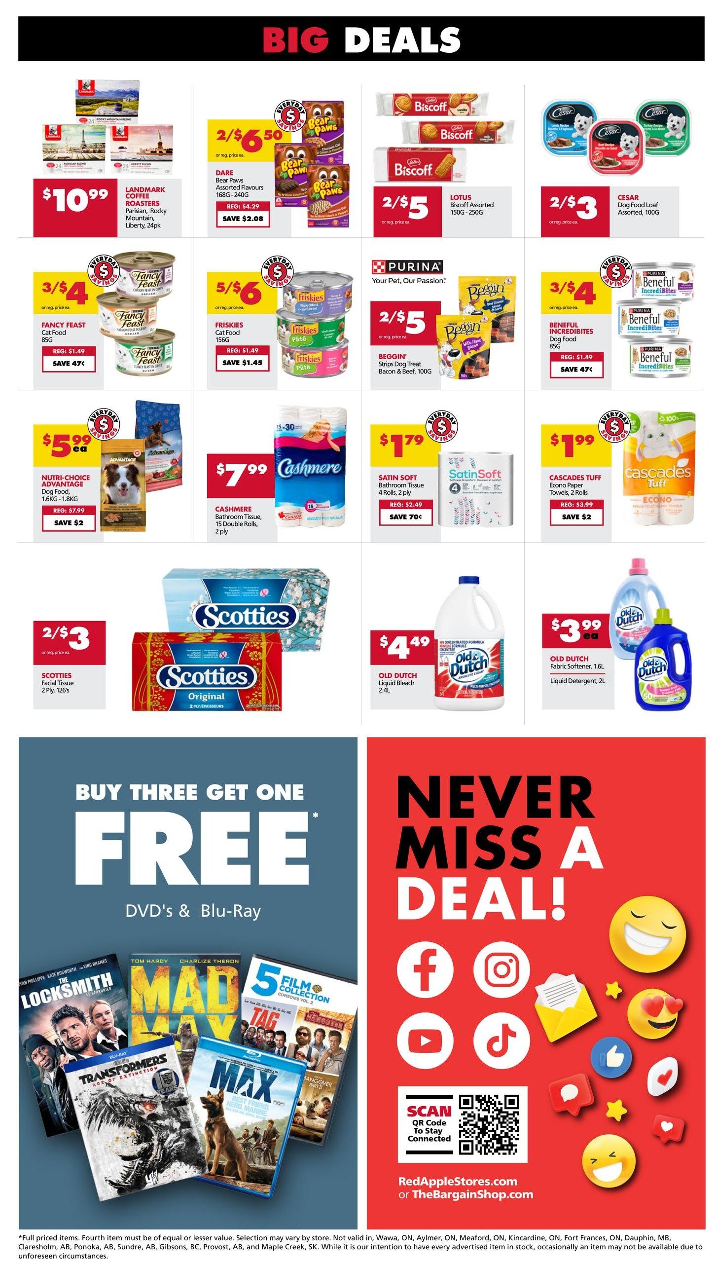 The Bargain Shop & Red Apple Stores Flyer September 17 to 23