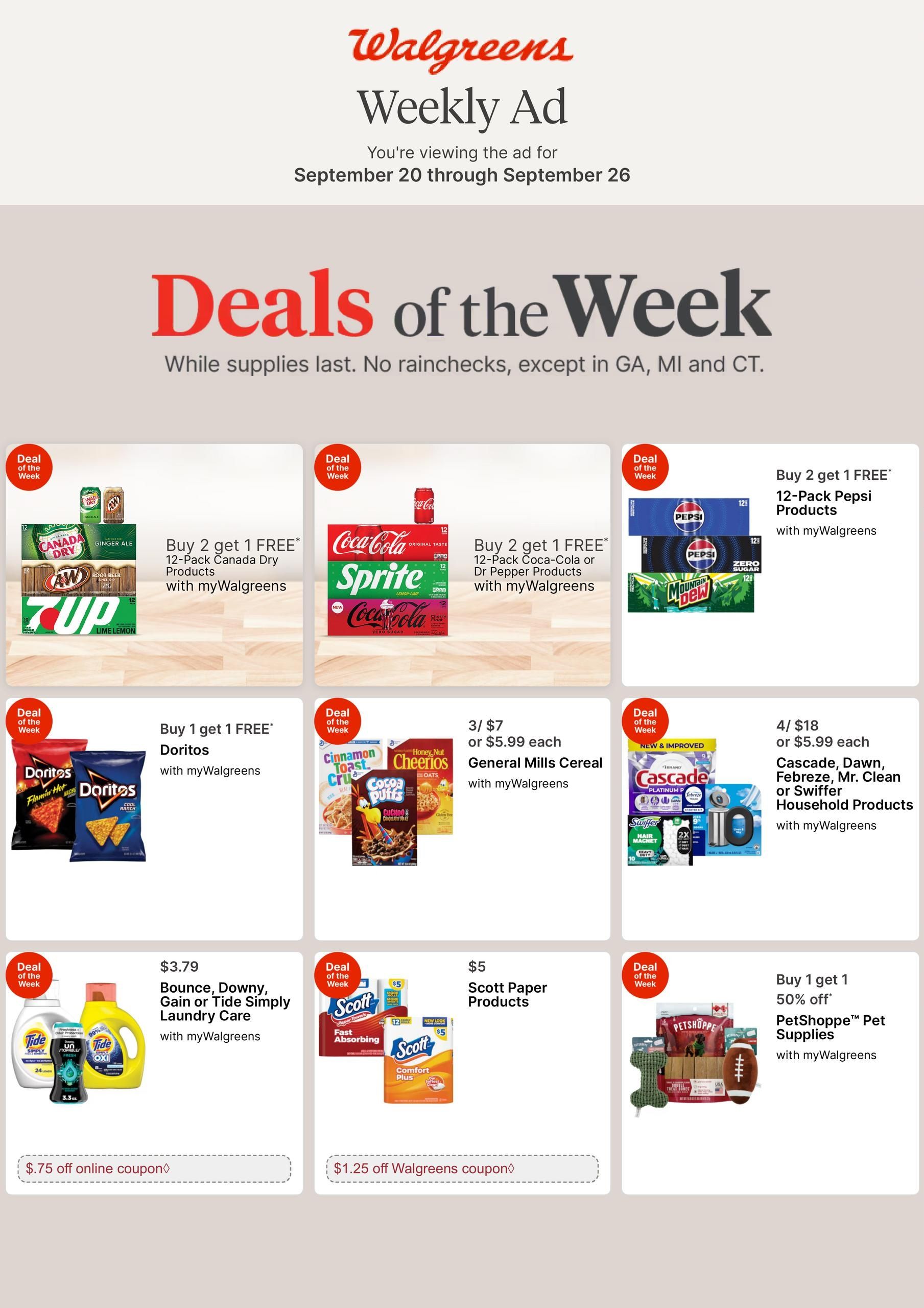 Walgreens (Geneseo Area, IL) Weekly Ad September 20 - 26, 2026