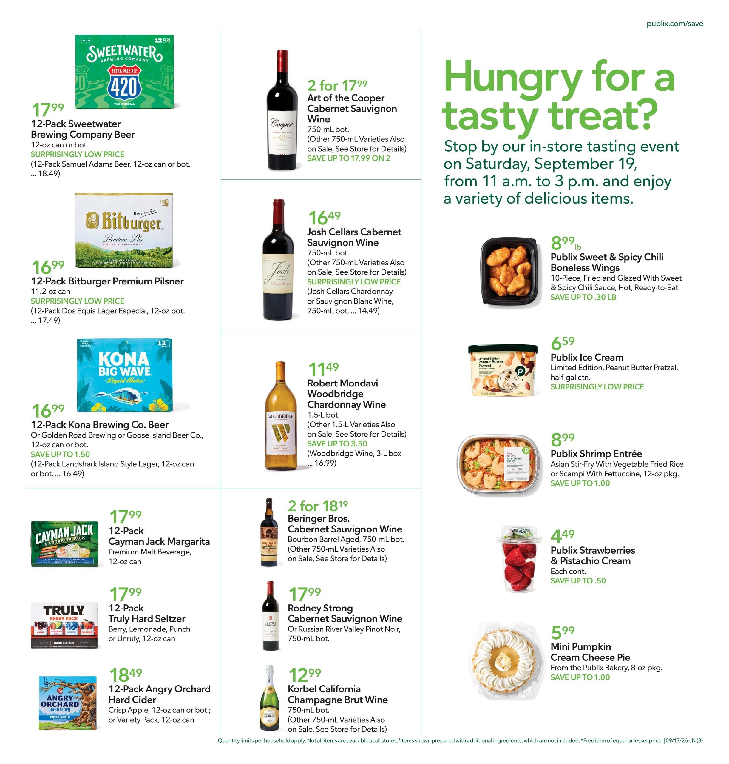 Publix (Mobile Area, AL) Weekly Ad September 16 - 22, 2026