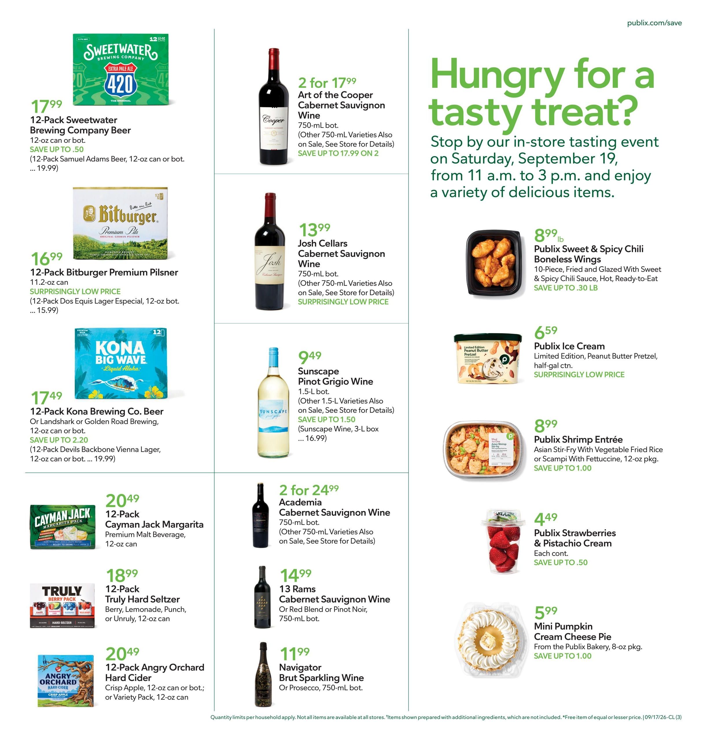 Publix (Richmond Area, VA) Weekly Ad September 16 - 22, 2026