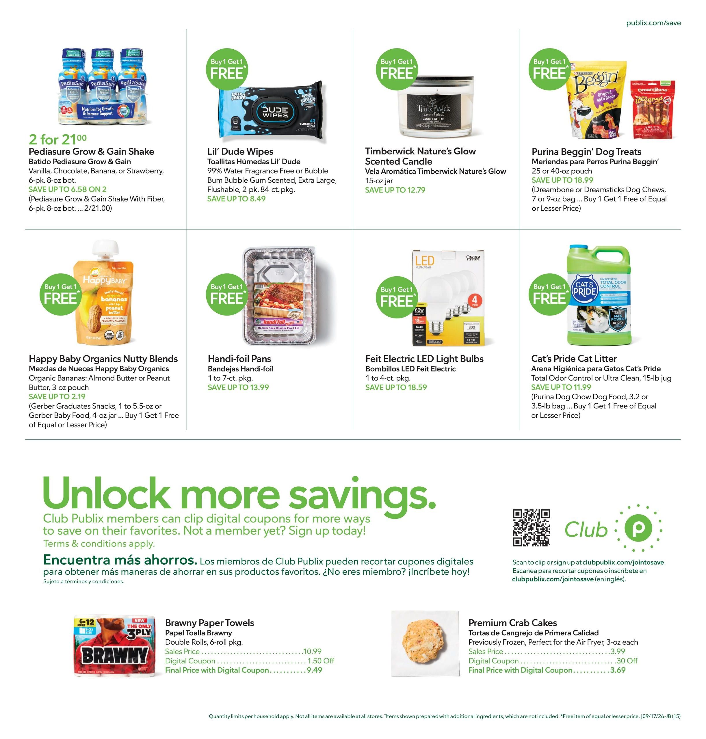 Publix (Savannah Area, GA) Anuncio Semanal Español Weekly Ad September 16 - 22, 2026