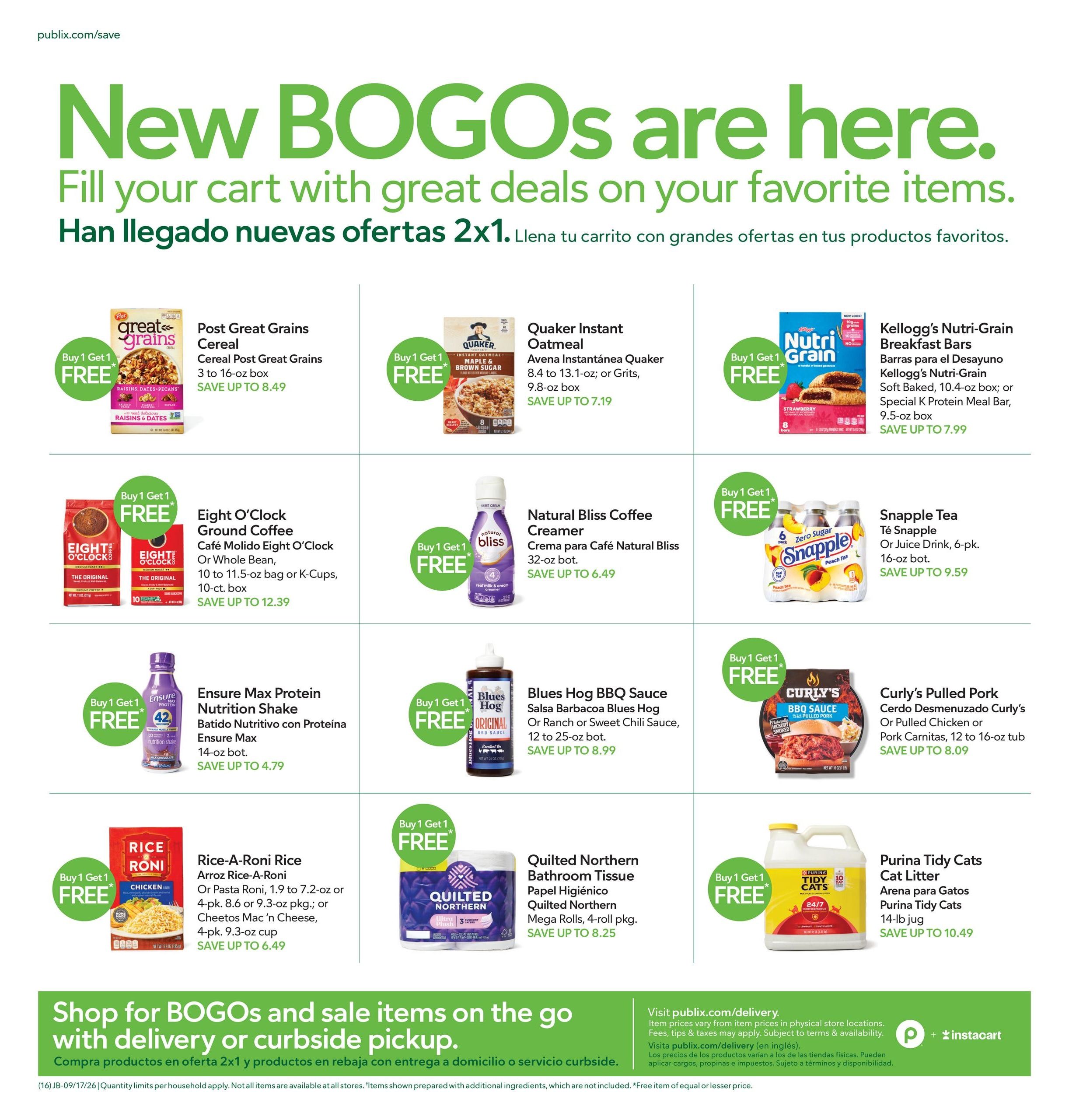 Publix (Savannah Area, GA) Anuncio Semanal Español Weekly Ad September 16 - 22, 2026