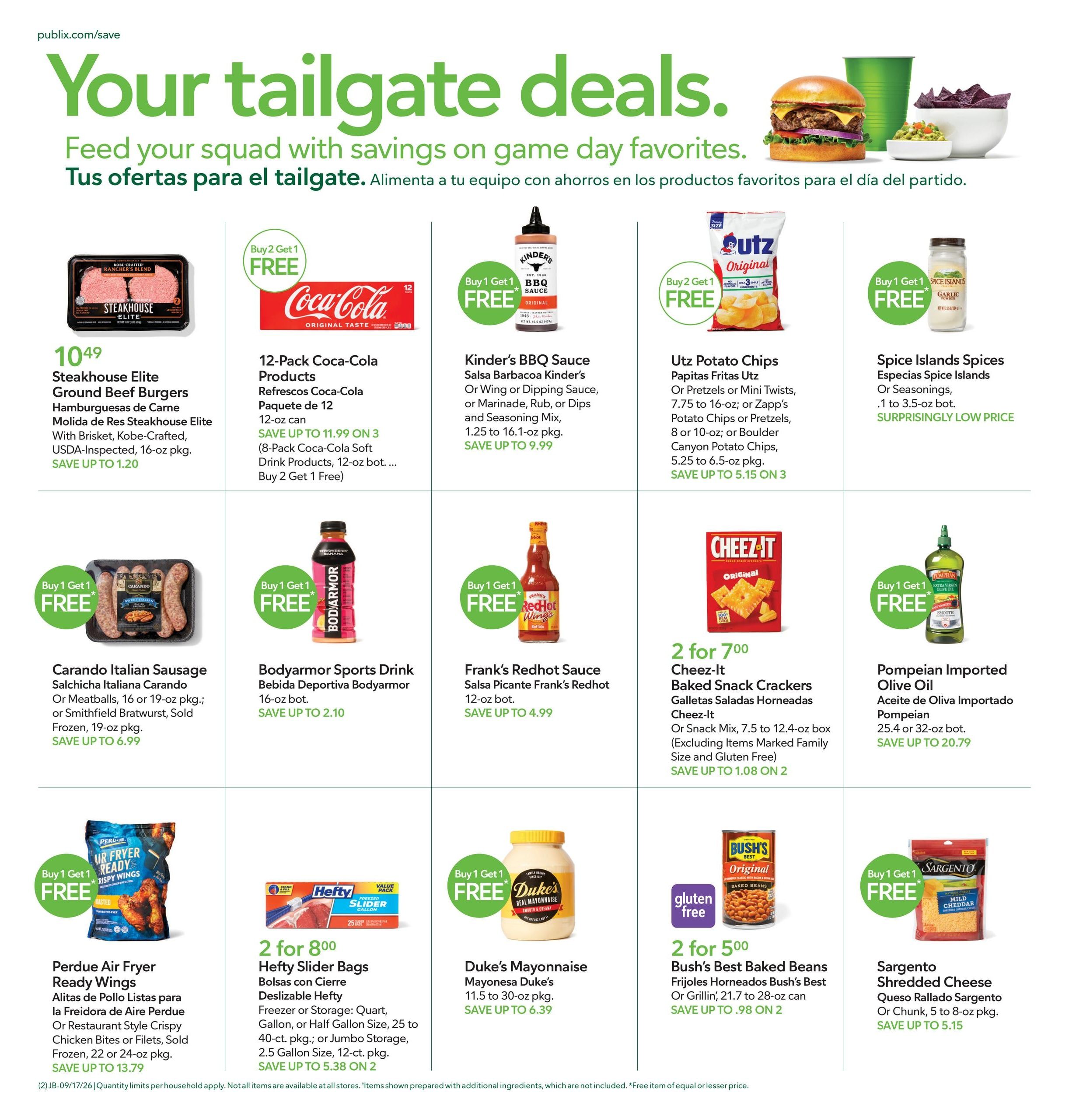 Publix (Savannah Area, GA) Anuncio Semanal Español Weekly Ad September 16 - 22, 2026