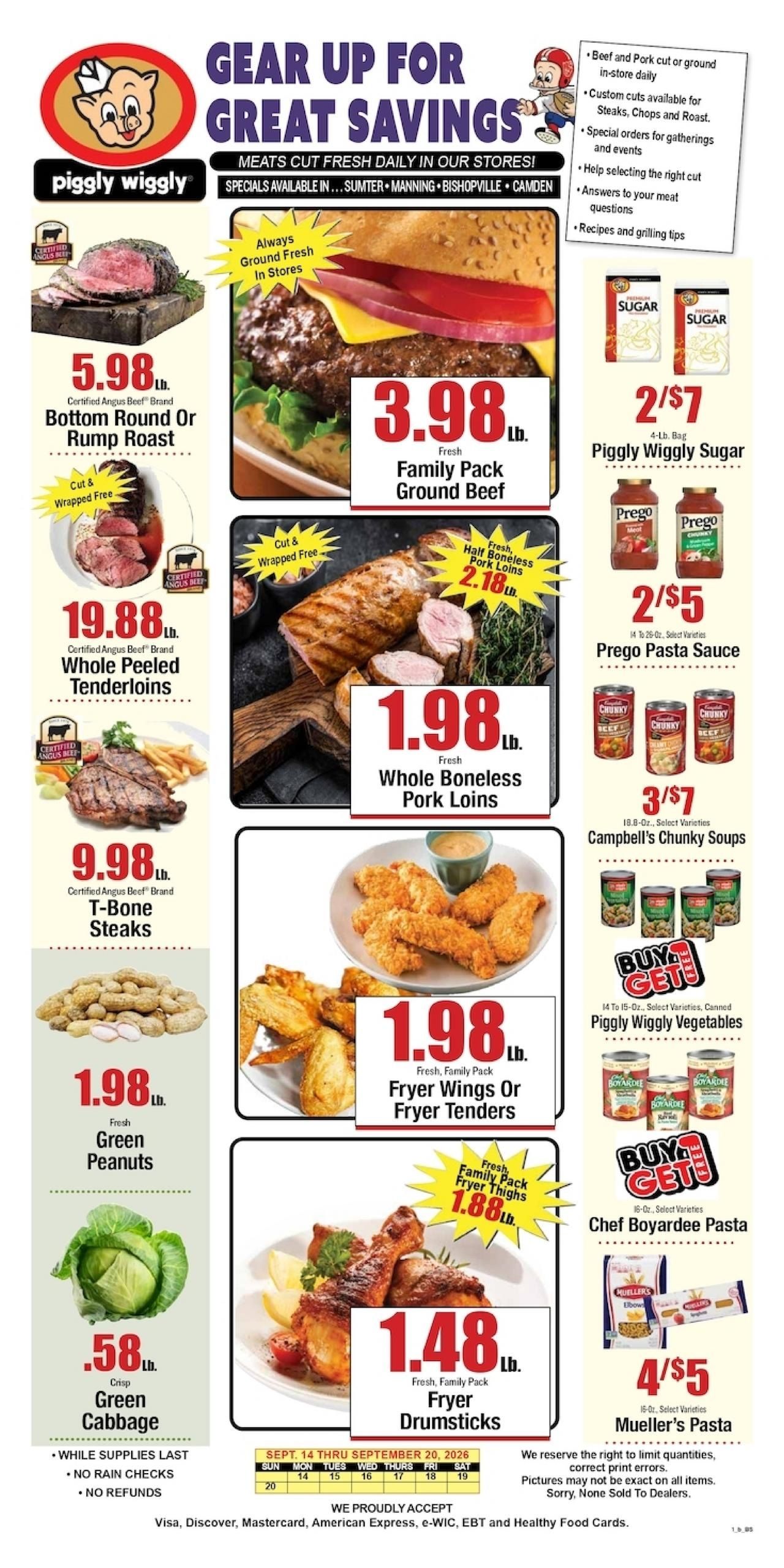 Piggly Wiggly (Aiken Area, SC) Weekly Ad September 16 - 22, 2026