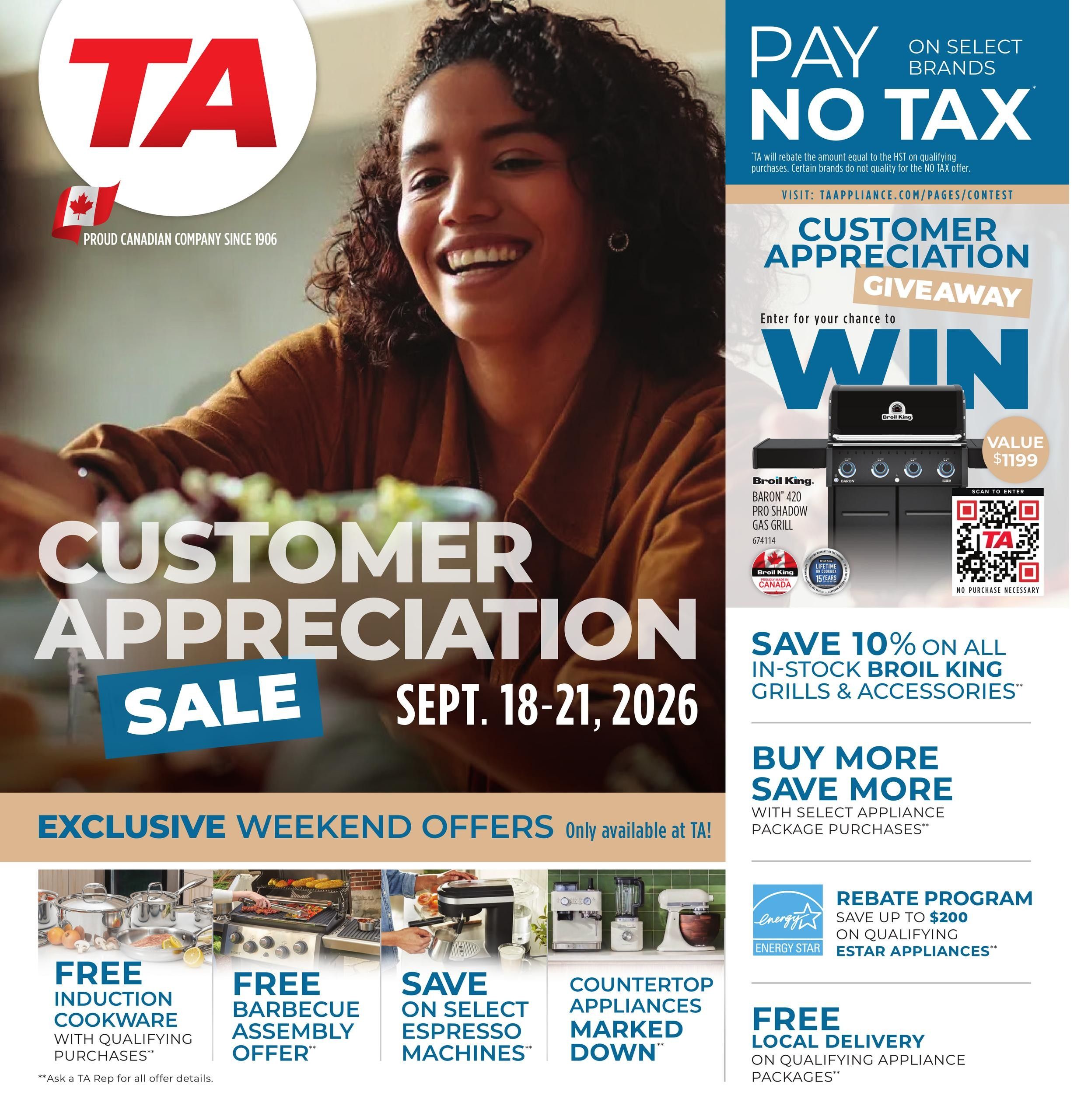 TA Appliances Flyer September 14 to 20