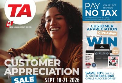 TA Appliances Flyer September 14 to 20