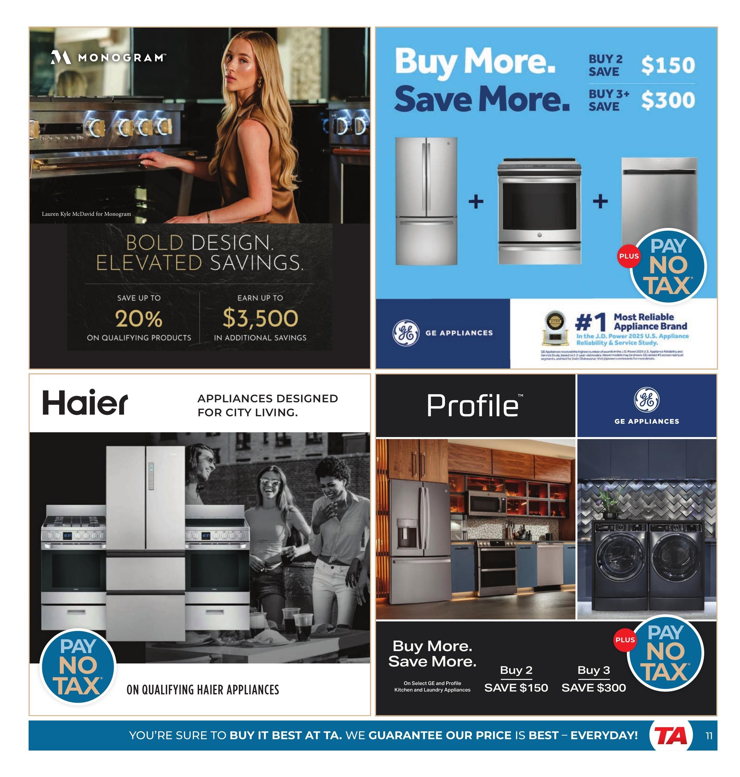 TA Appliances Flyer September 14 to 20