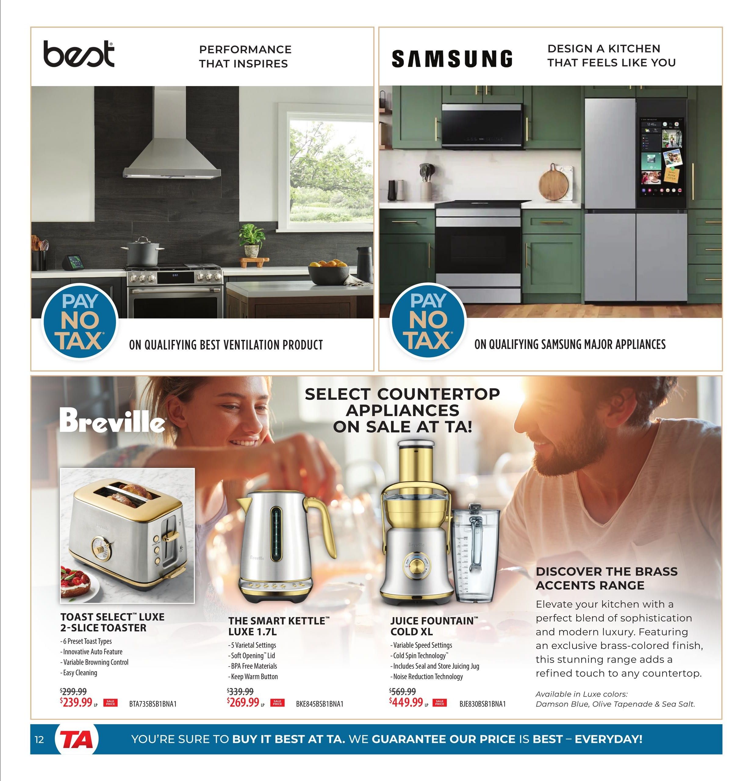 TA Appliances Flyer September 14 to 20