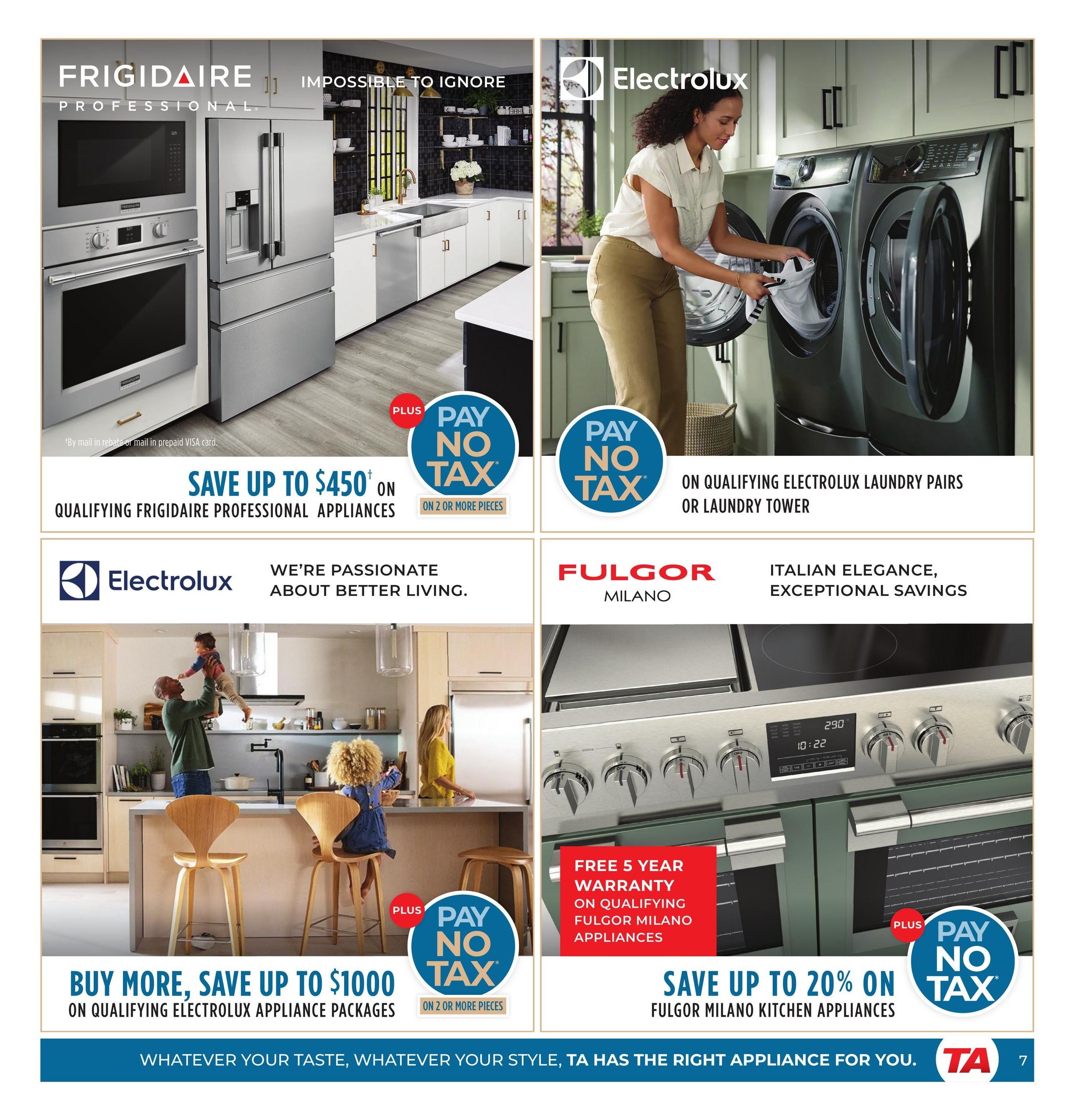 TA Appliances Flyer September 14 to 20