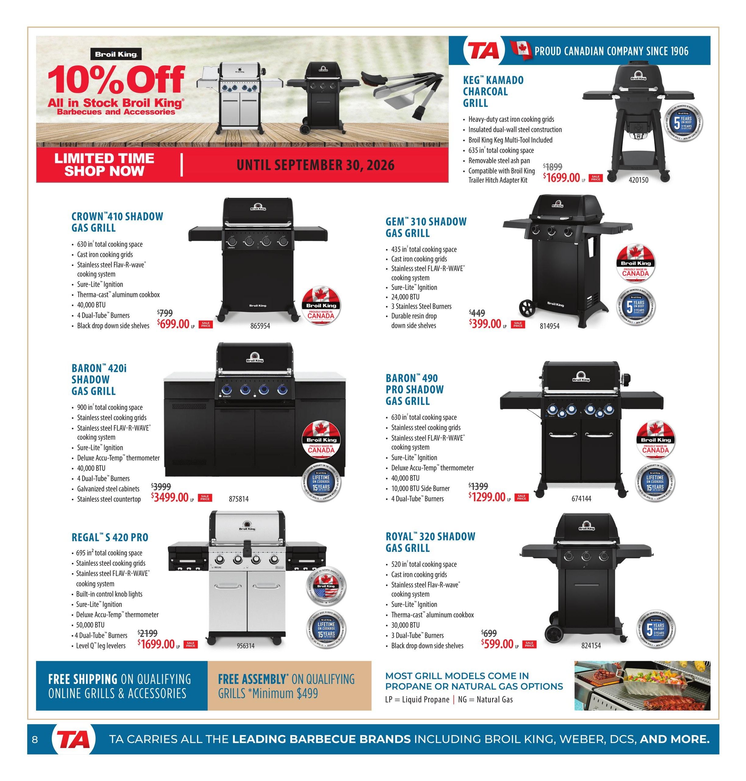 TA Appliances Flyer September 14 to 20