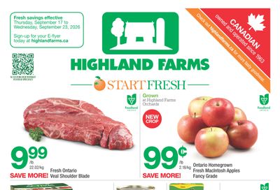 Highland Farms Flyer September 17 to 23