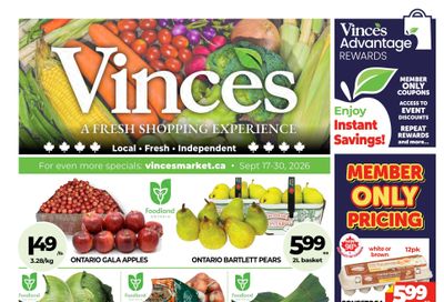 Vince's Market Flyer September 17 to 30